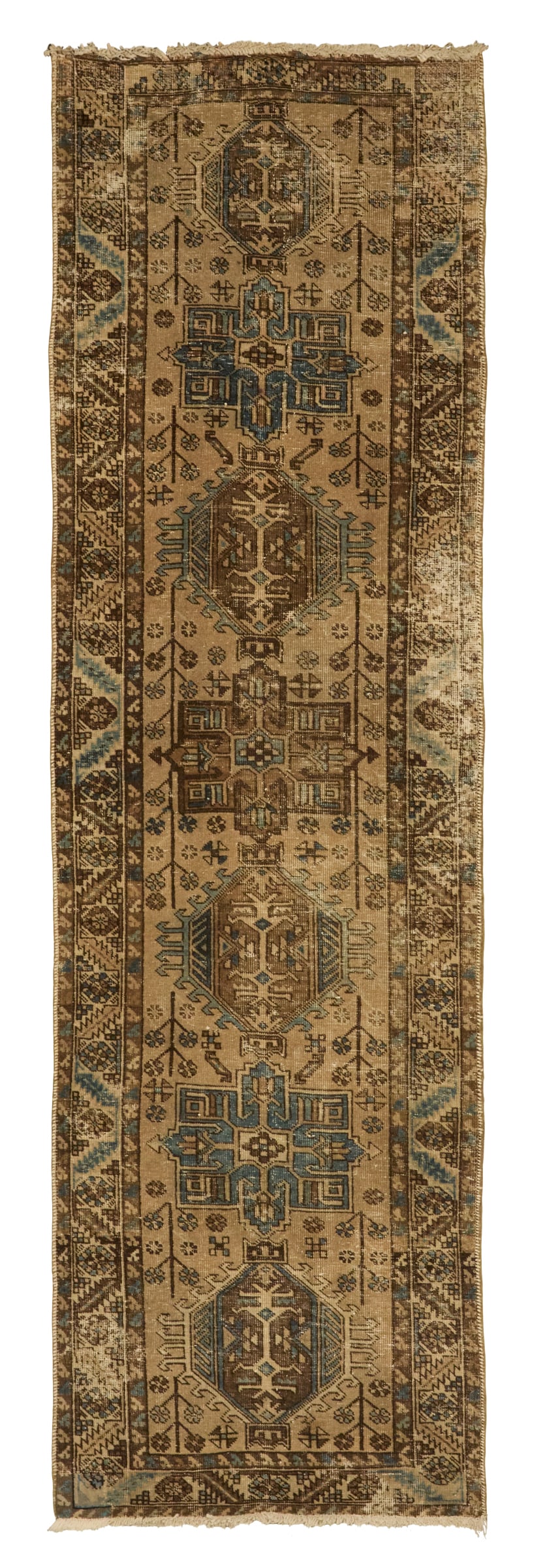 Semi-Antique Heriz Carpet: Semi-Antique Heriz Carpet 3' 2" x 10' 10"