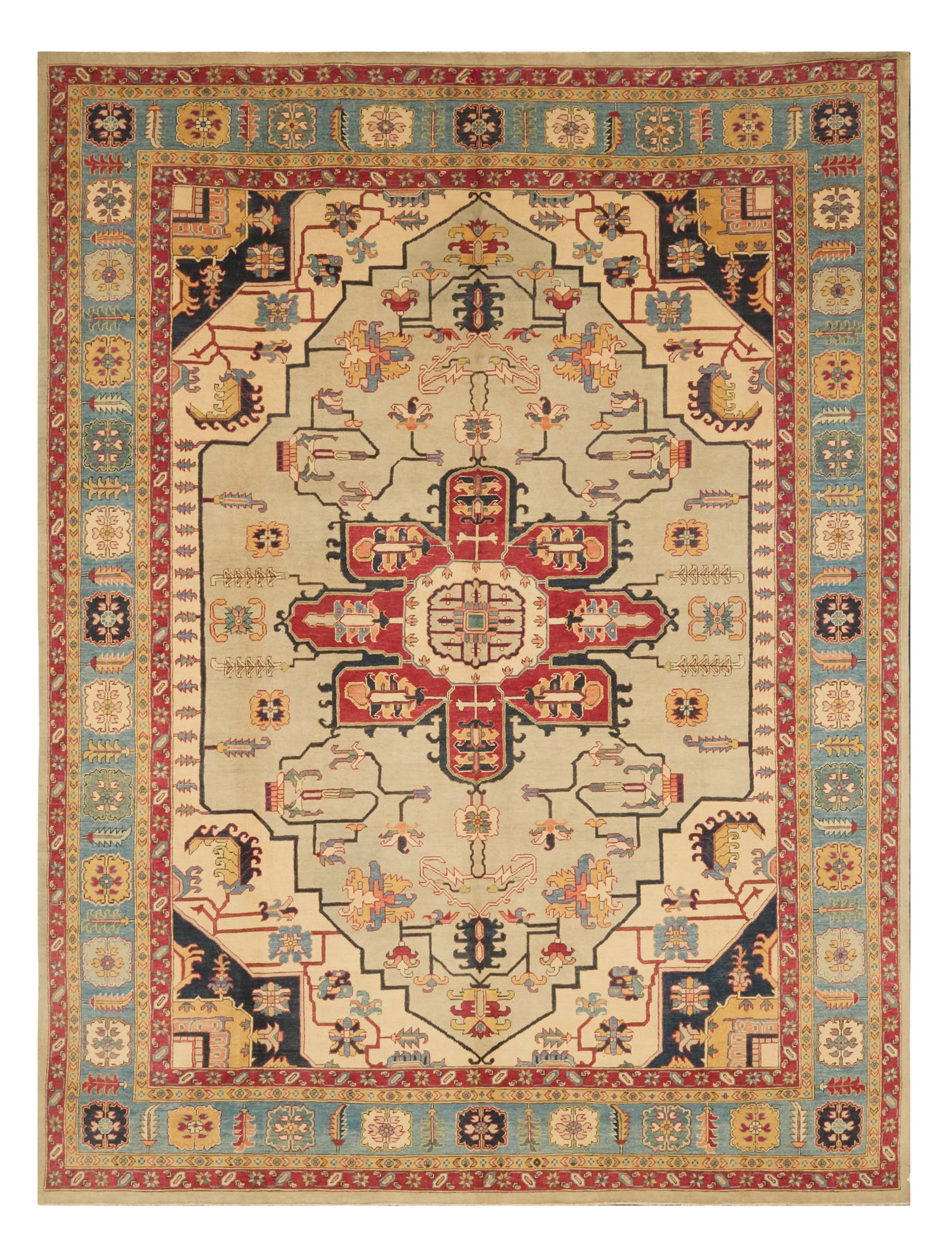 Peshawar Serapi Carpet: Peshawar Serapi Carpet 9' 10" x 14' 3"