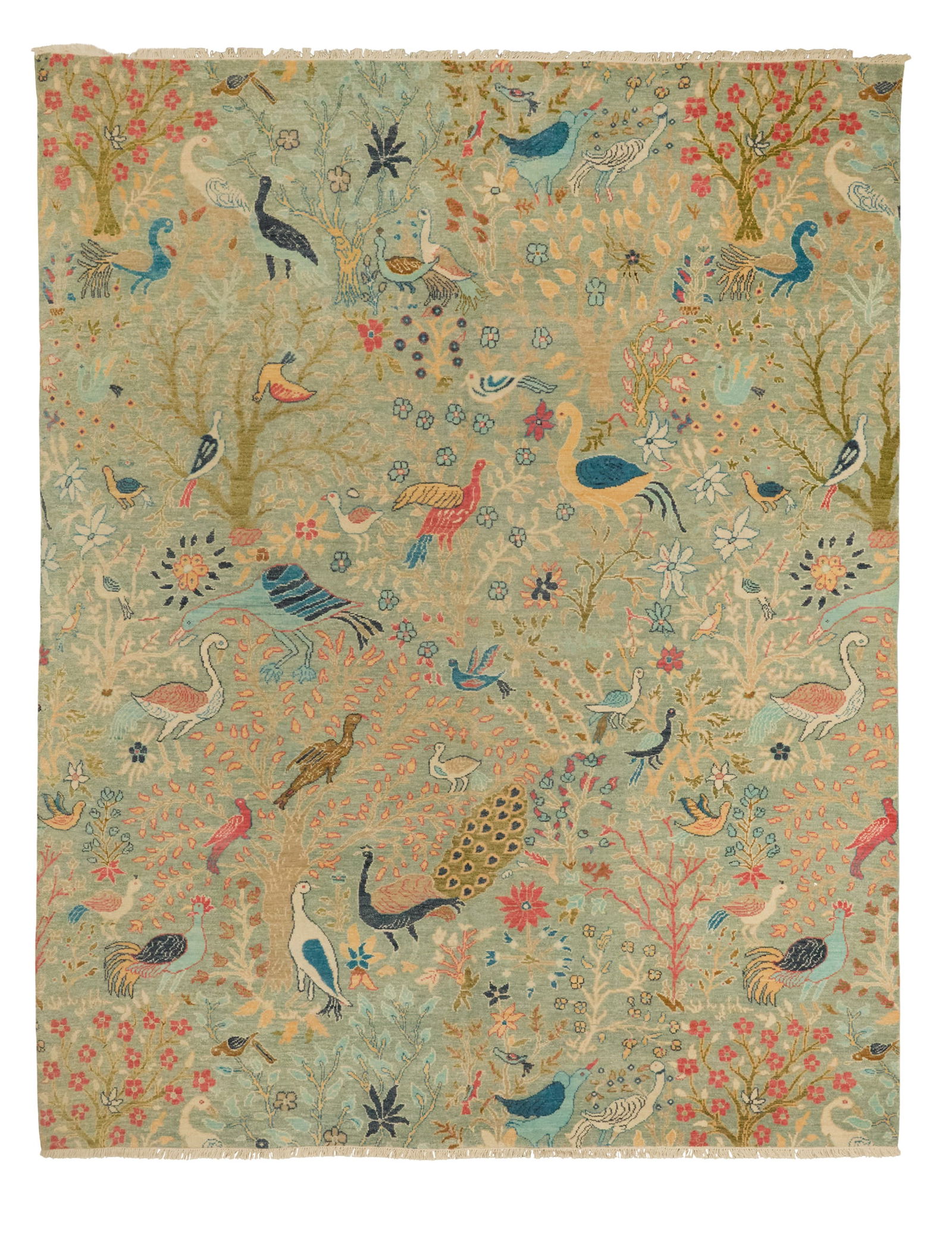 Peshawar Birds of Paradise Carpet: Peshawar Birds of Paradise Carpet8' x 10'