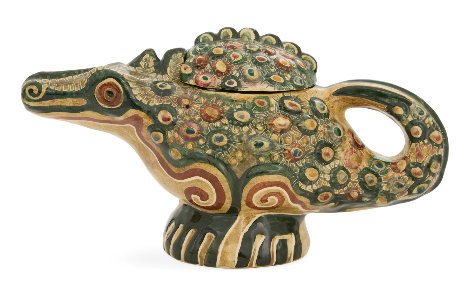 Shearwater Pottery Alligator Teapot (1 of 3)