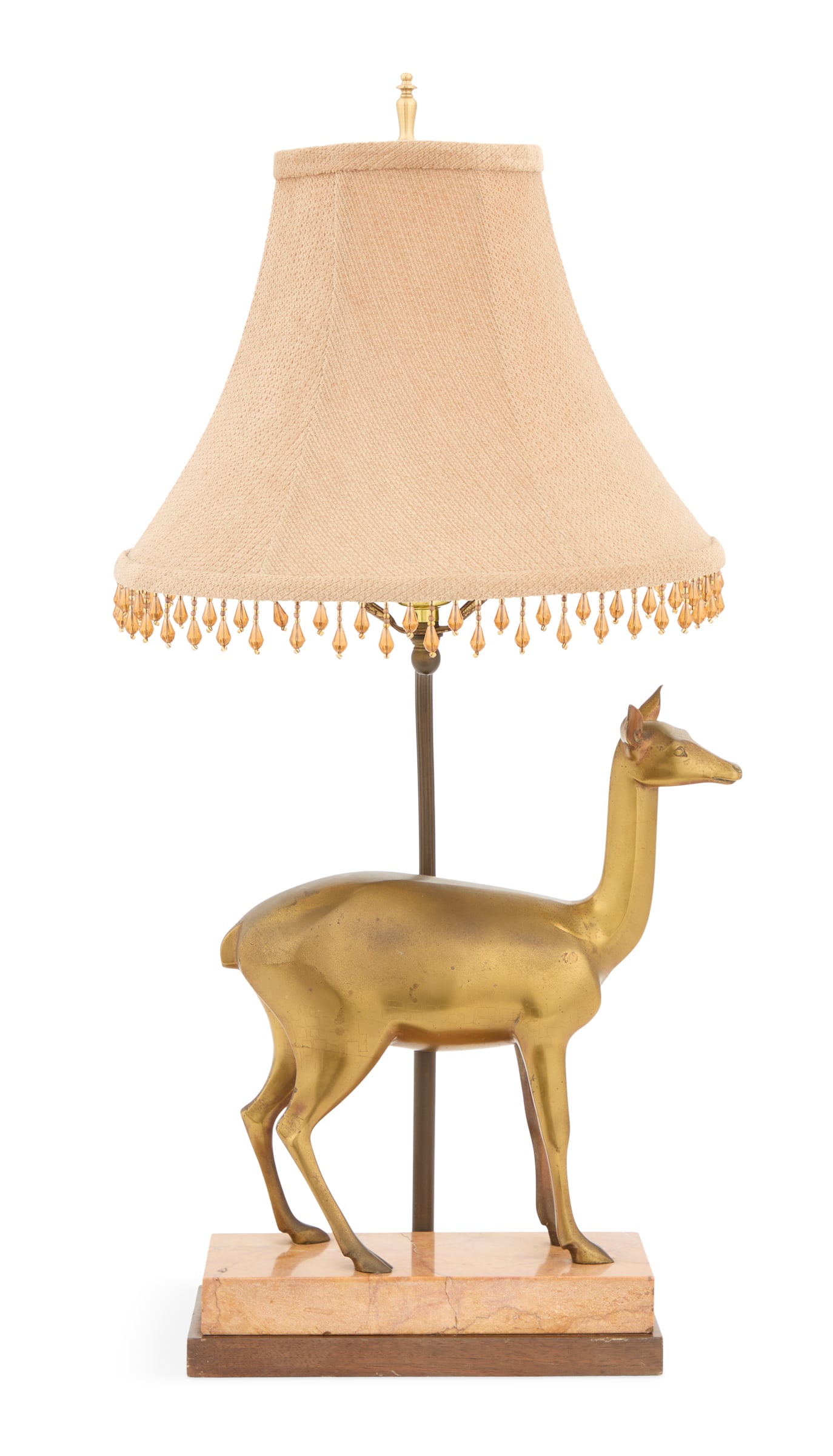 Bronze and Marble Deer-Form Lamp (1 of 3)