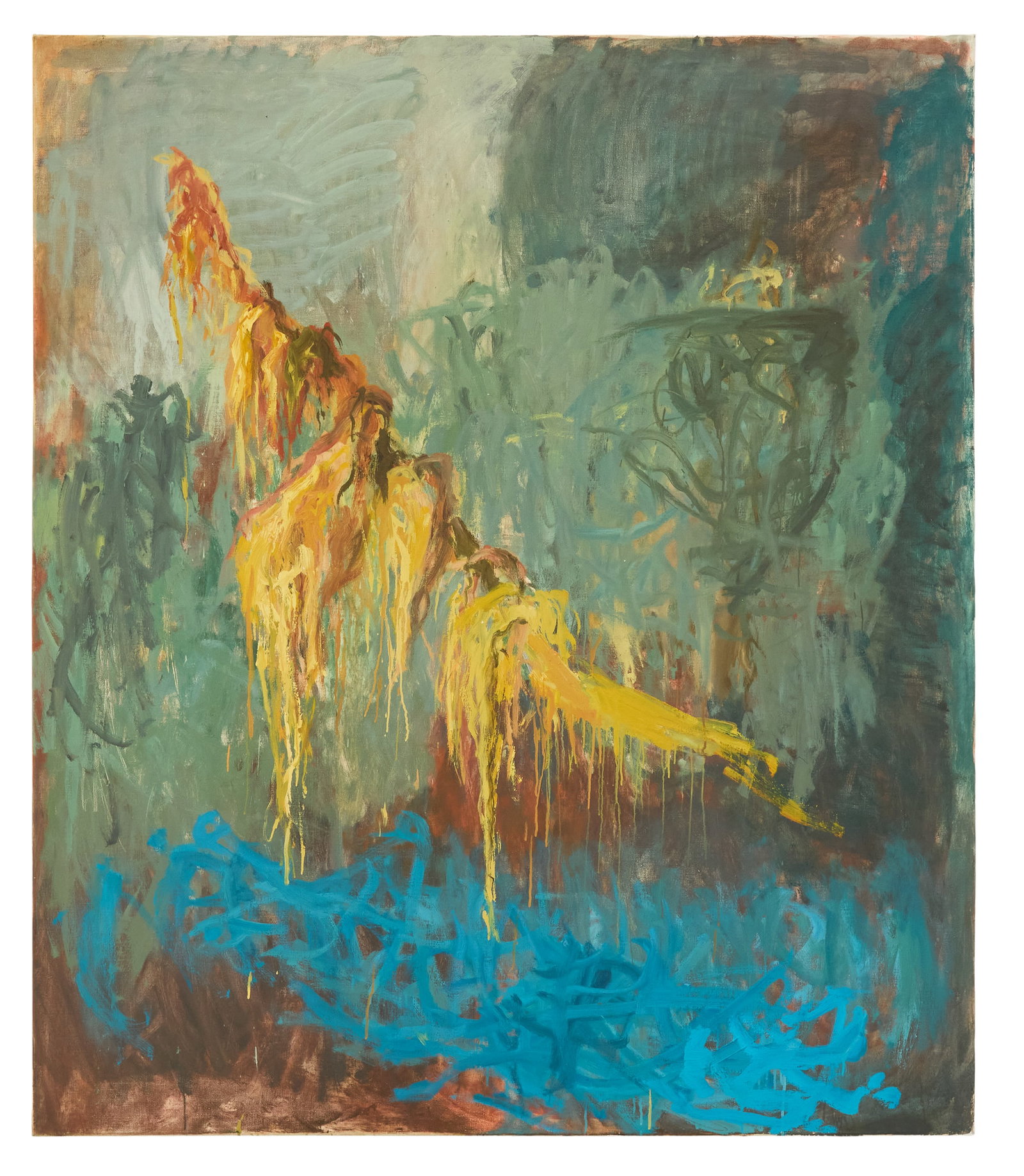 Hans de Bruijn (Dutch, b. 1959): Hans de Bruijn(Dutch, b. 1959)"Untitled", 1999oil on canvassigned and dated en verso.Unframed.66-3/4" x 78-3/4" Provenance: Collection of Wade Wilson Art, Houston, Texas and Santa Fe, New Mexico.