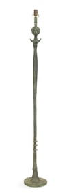 Bronze Floor Lamp, "Tete de Femme"