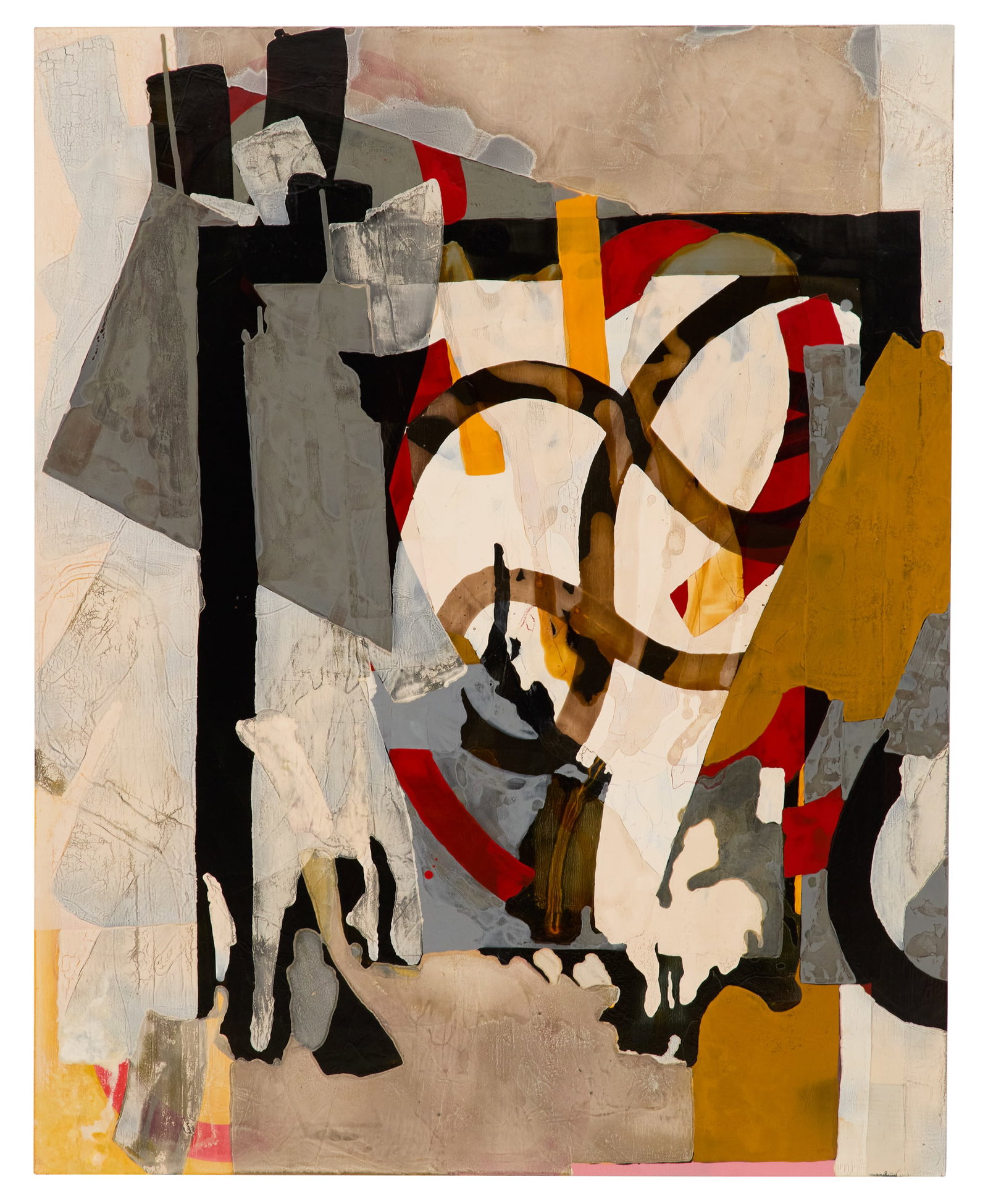 John Ochs (American, b. 1969): John Ochs(American, b. 1969)"Boxed Heat", 2009oil on wood panelsigned, dated and titled en verso.Unframed.60" x 48" Provenance: Sourced by Holden & Dupuy Interior Design, New Orleans, Louisiana.