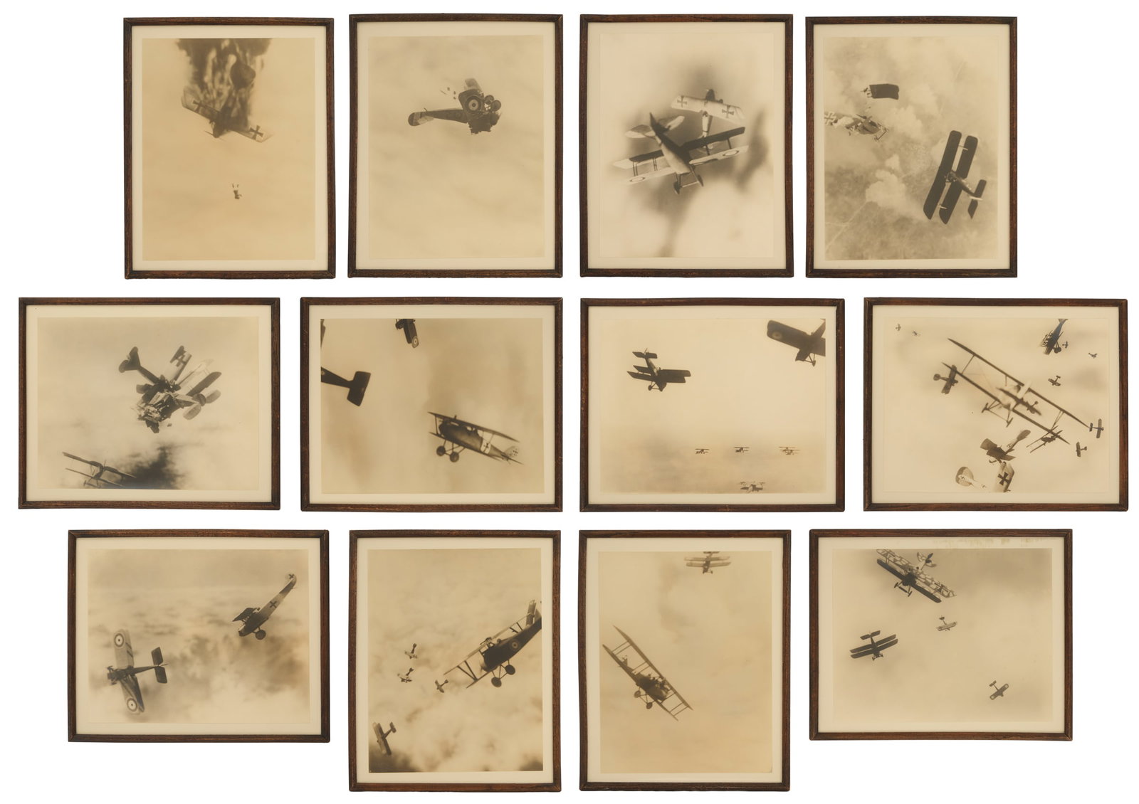 Twelve Cockburn-Lange Aviation Combat Photographs (1 of 13)