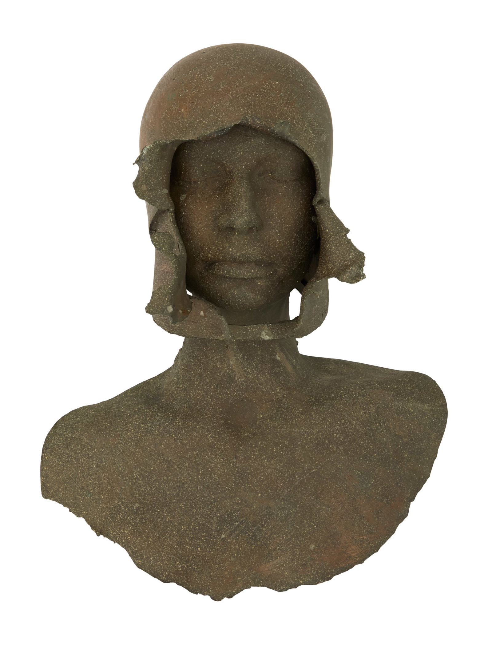 William "Bill" Ludwig (US/Louisiana, 1935-2011): William "Bill" Ludwig(American/Louisiana, 1935-2011)"Untitled", 1975patinated bronzecast signature and dated along proper left side of helmet.h. 16", w. 13", d. 8-1/4" Provenance: The Collection of De