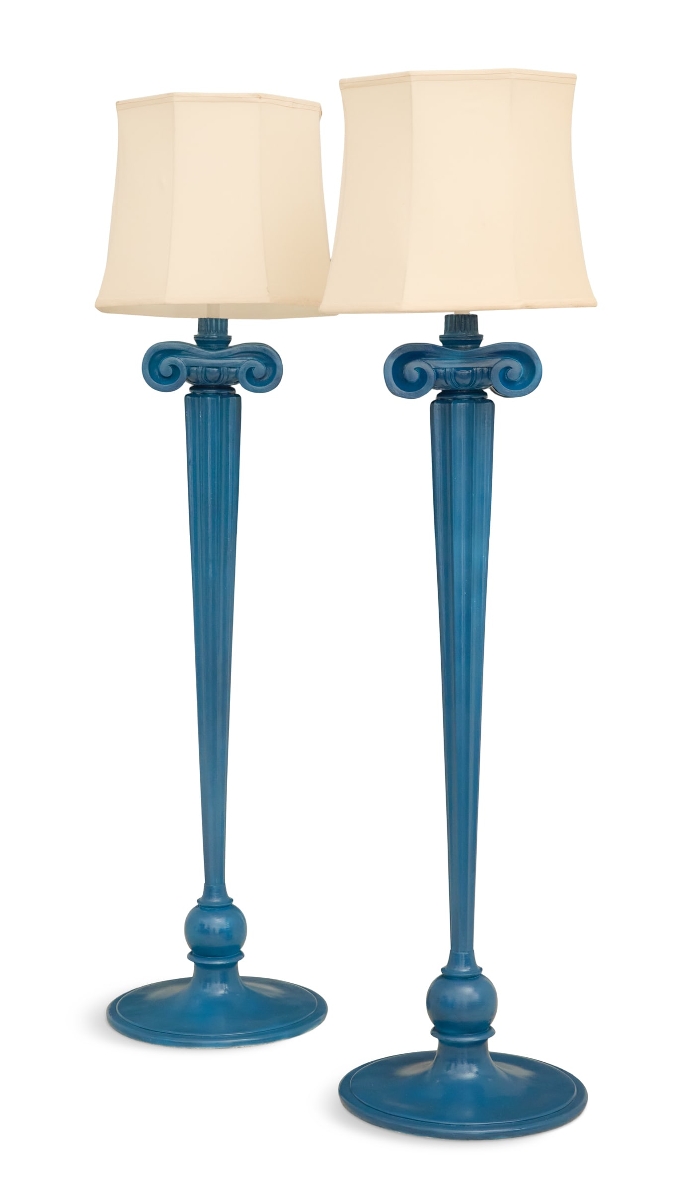 Pair of Post-Modern Painted Floor Lamps (1 of 3)