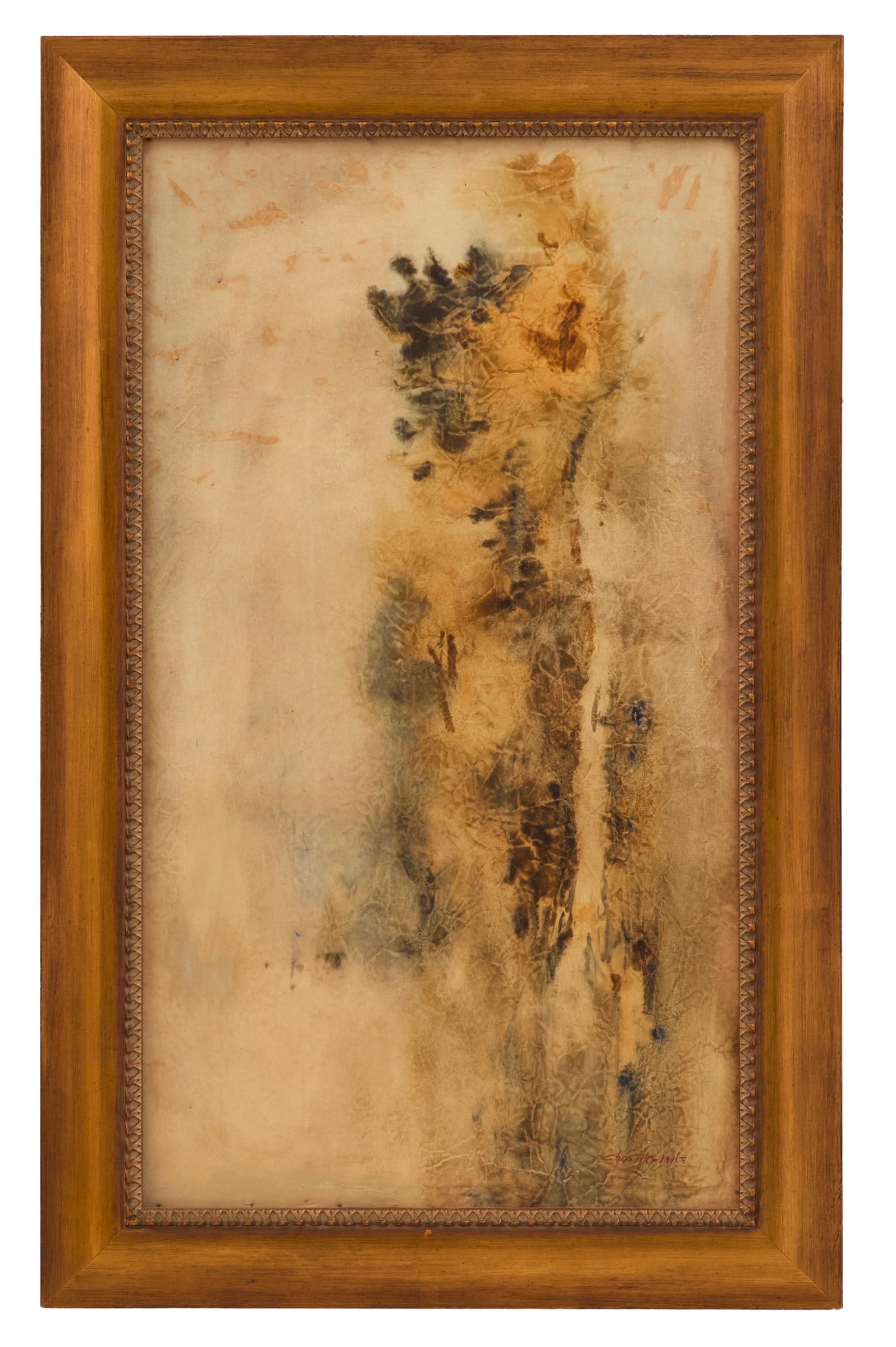 Charles Henry Reinike (US/Louisiana, 1906-1983): Charles Henry Reinike(American/Louisiana, 1906-1983)"Untitled"watercolor on papersigned lower right.Glazed and framed.sight 31-1/2" x 17-1/8", framed 37-1/2" x 23-1/2" Provenance: Private collect