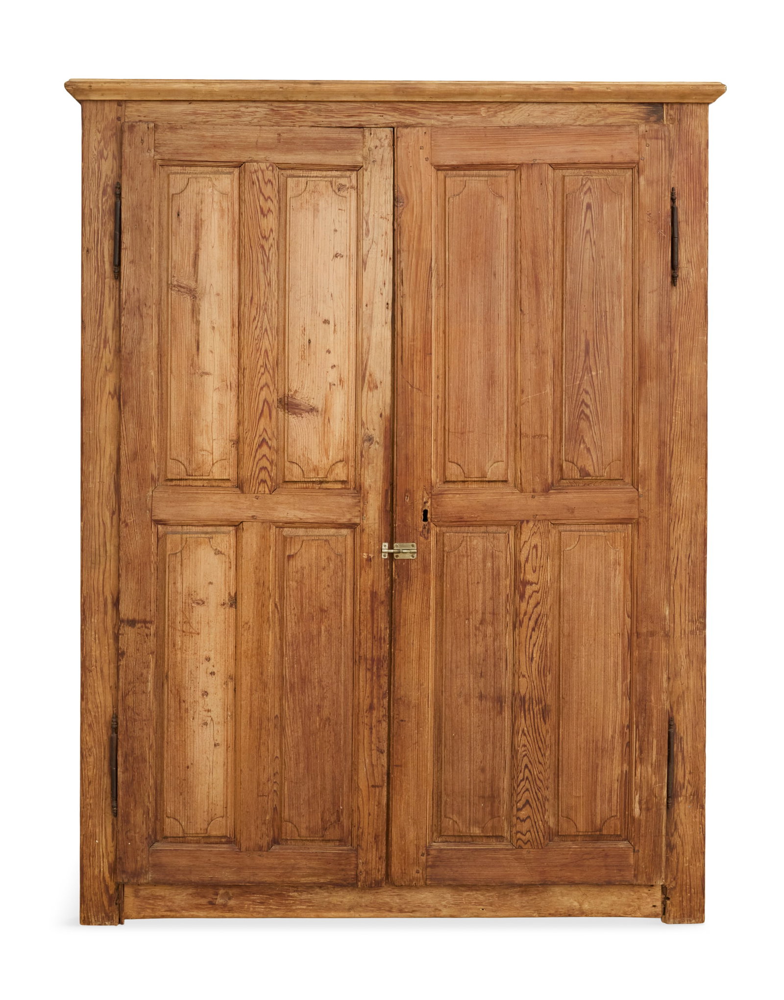 Southern Cypress Pantry Cupboard: Southern Cypress Pantry Cupboard 19th century, the top with a molded cornice above a pair of framed and raised paneled doors. h. 89", w. 59-1/2", d. 20-1/2" Provenance: The Estate of A. Hays Town, Bat