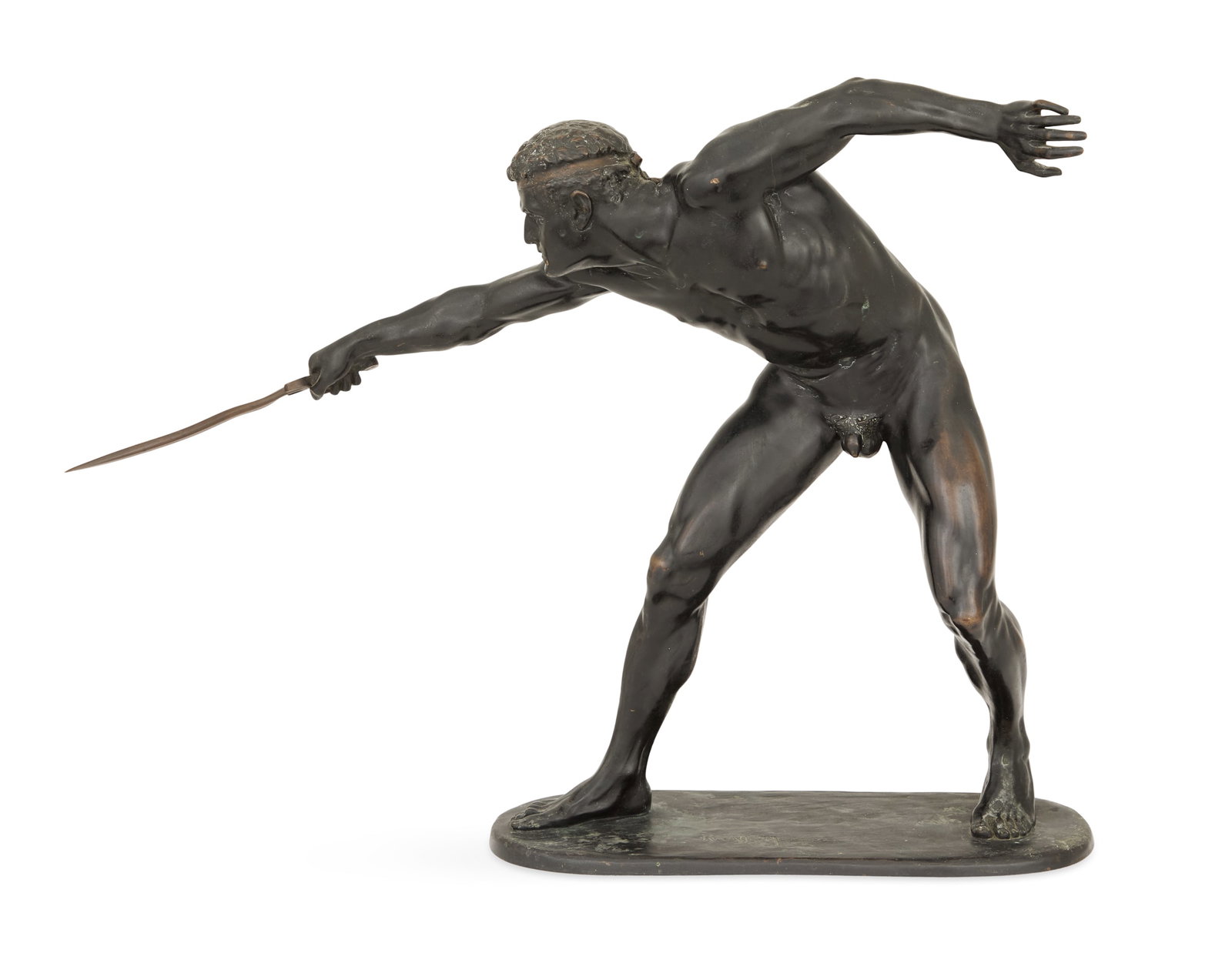 German Patinated Bronze "Gladiator" (1 of 6)