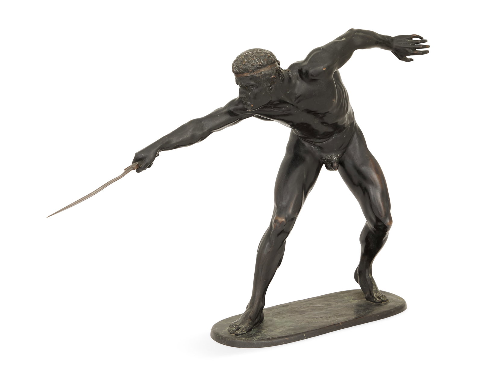 German Patinated Bronze "Gladiator" - 3