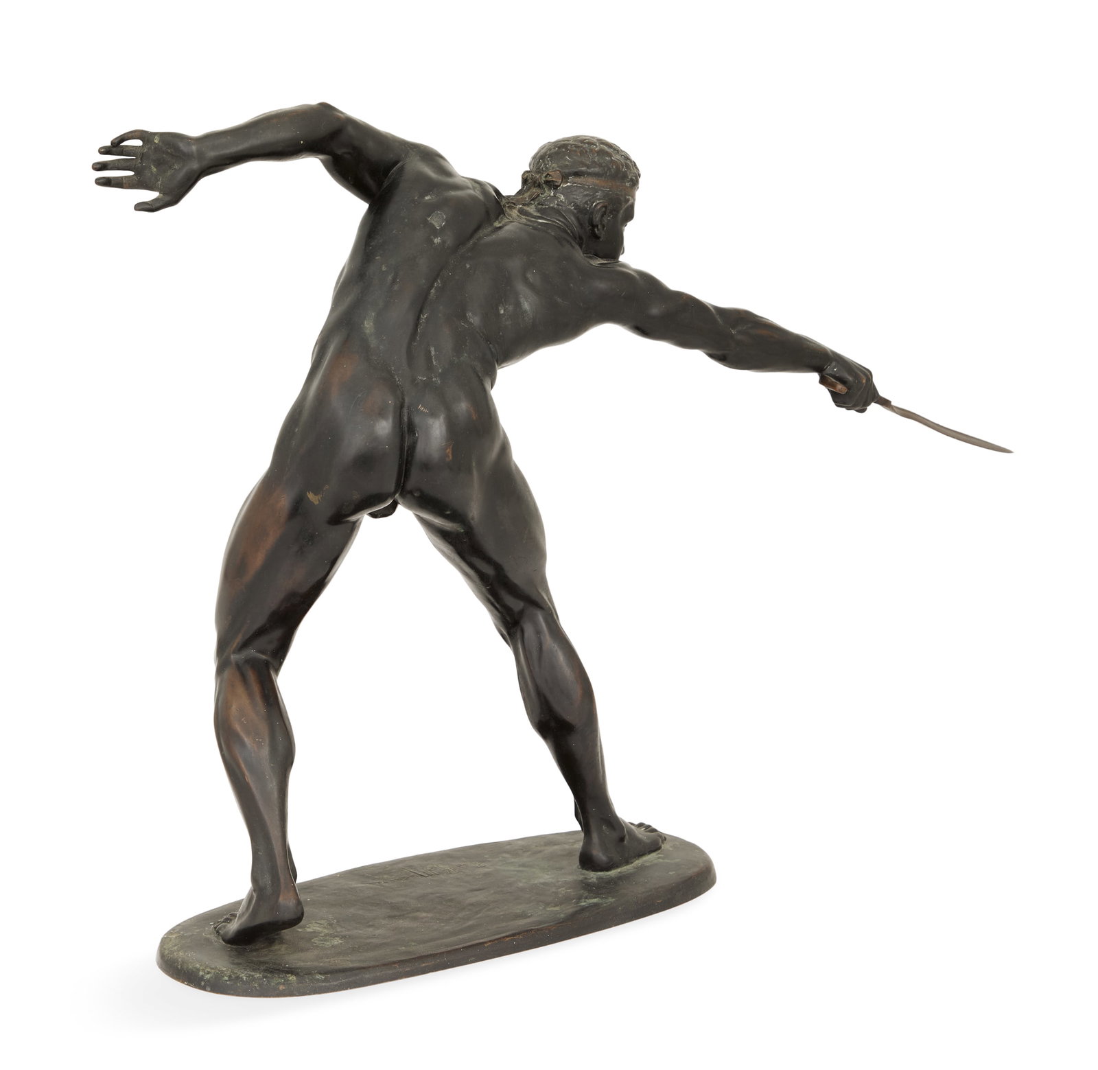 German Patinated Bronze "Gladiator" - 4