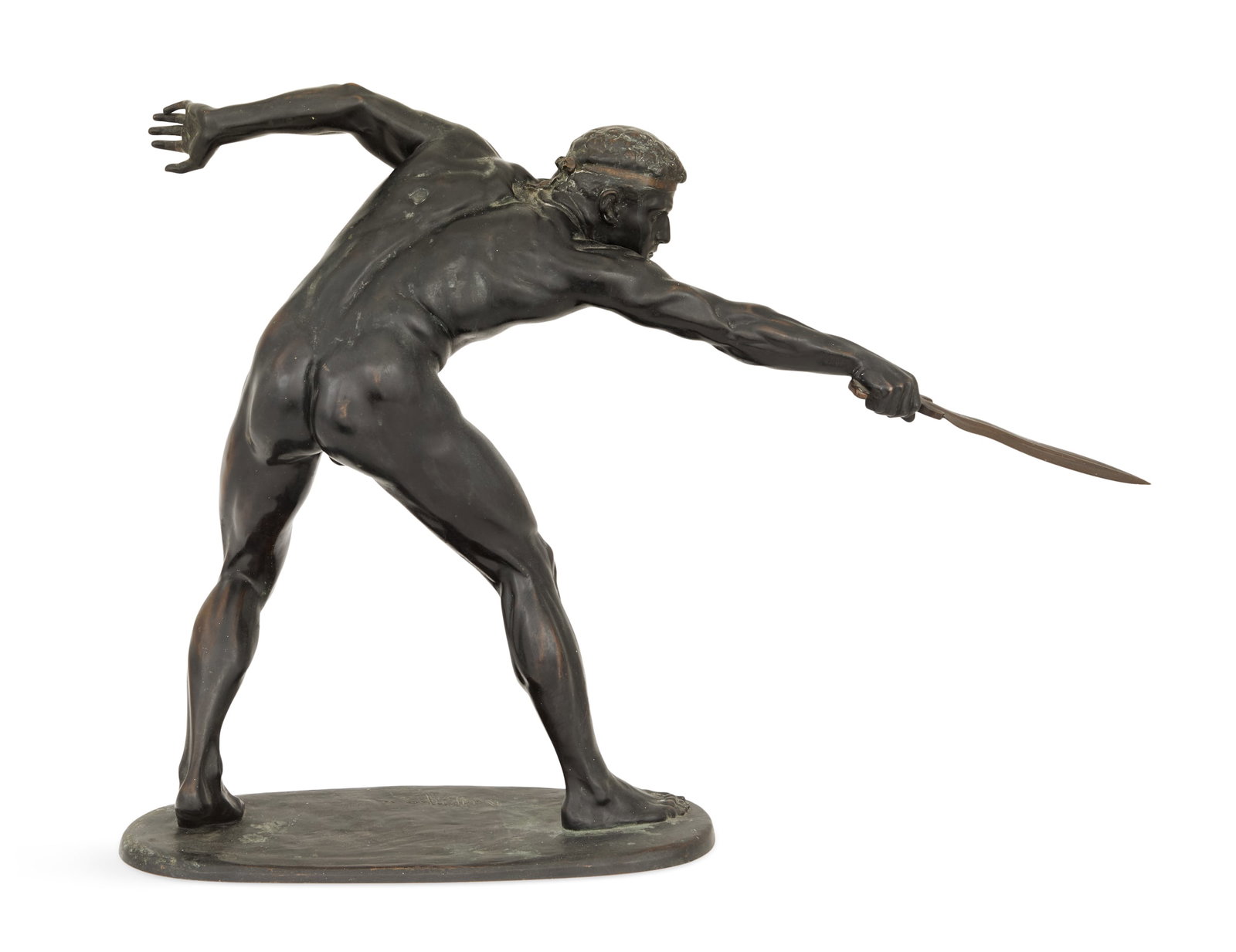 German Patinated Bronze "Gladiator" - 5