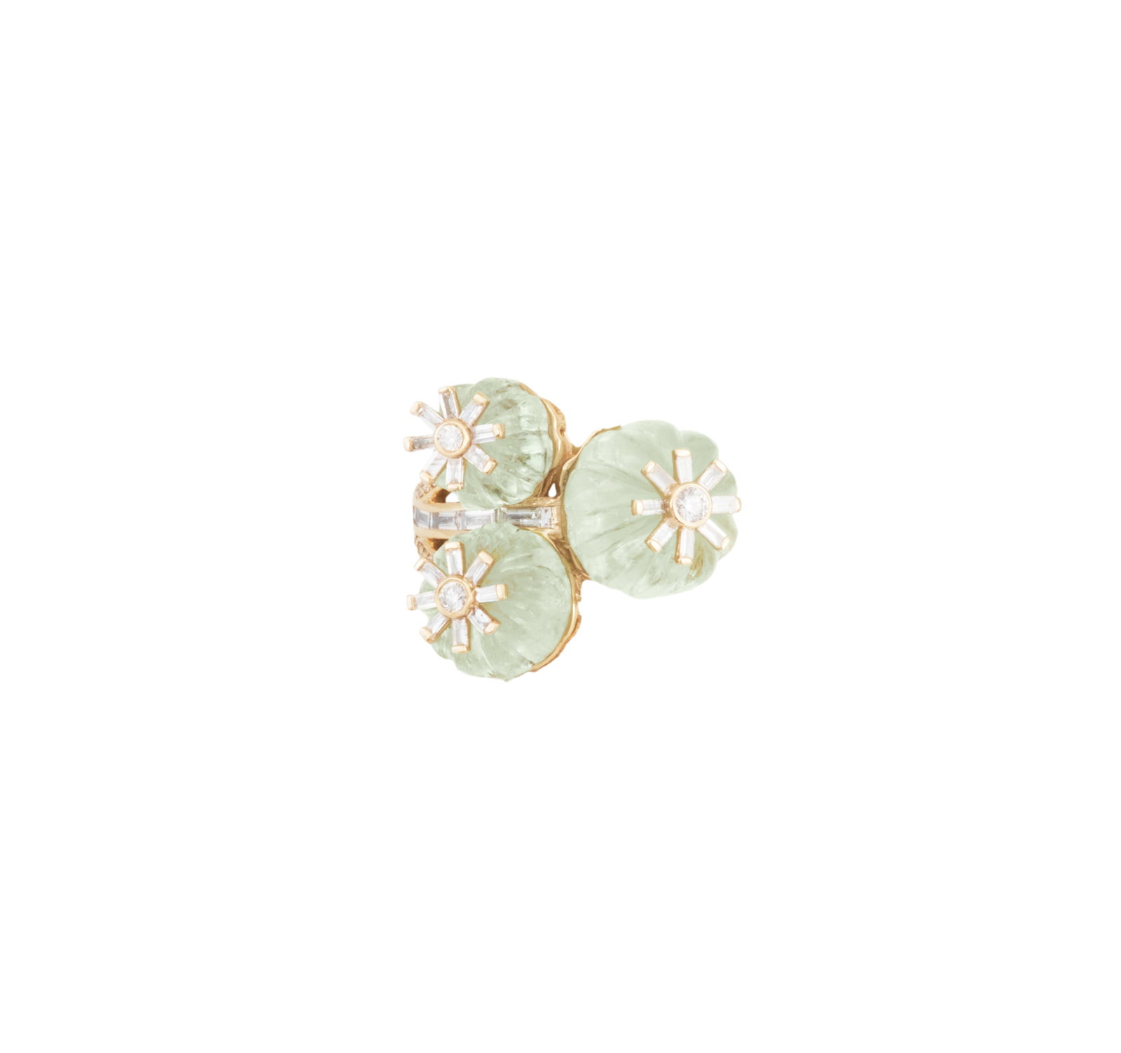 Carved Beryl and Diamond Ring (1 of 4)