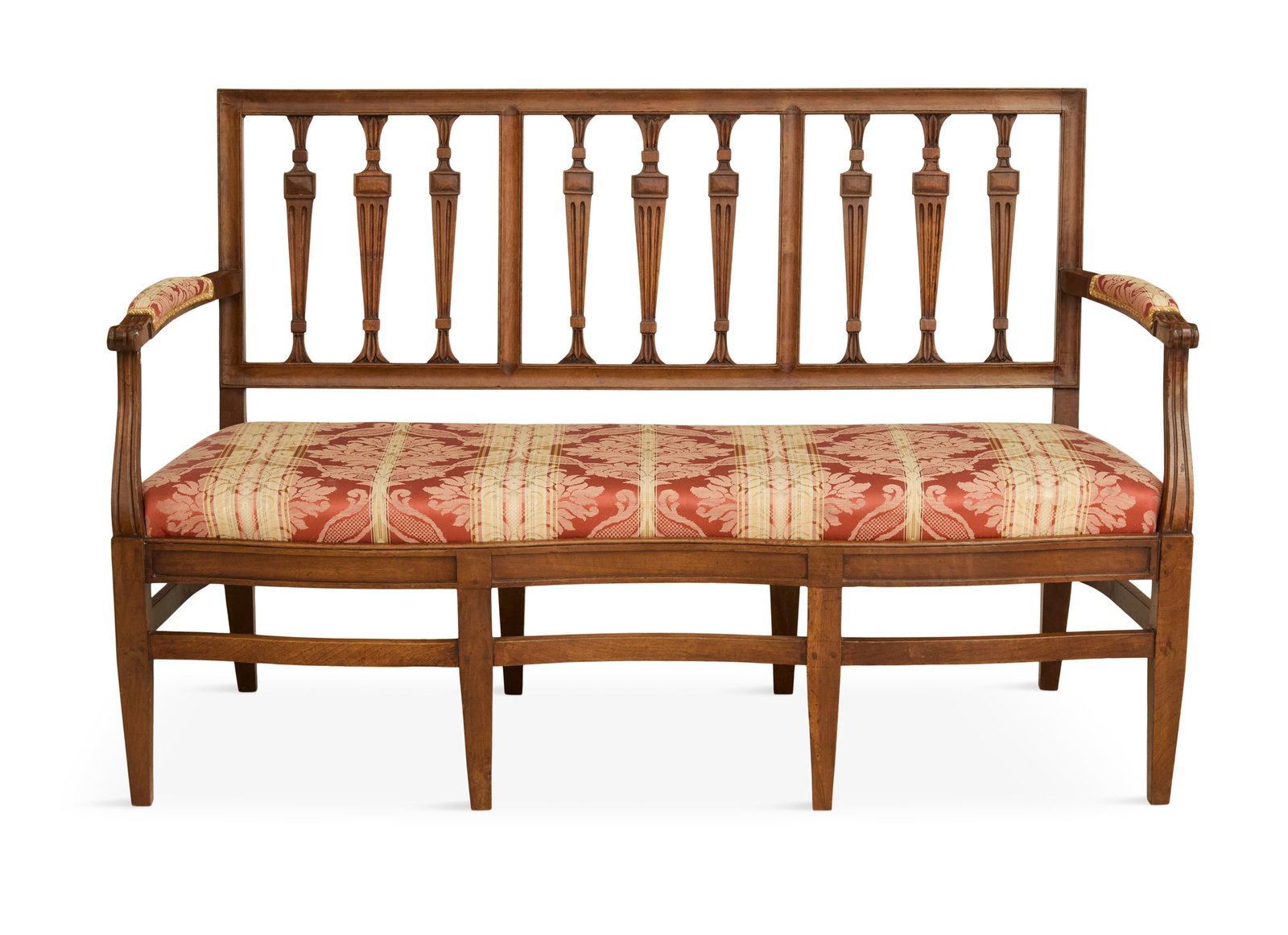 Directoire Walnut Settee - 2