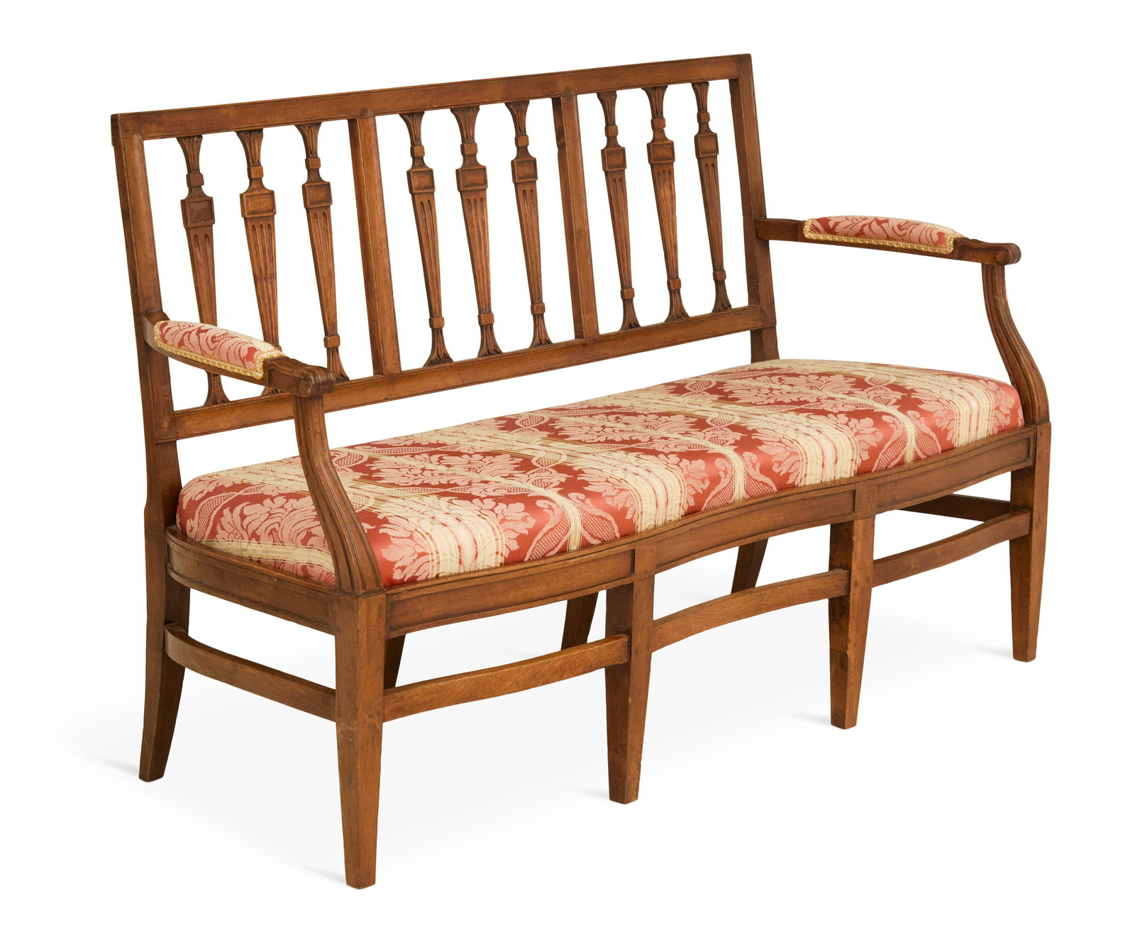 Directoire Walnut Settee - 3