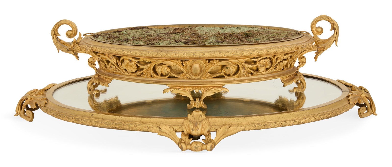 Belle Epoque Gilt-Bronze Centerpiece and Plateau (1 of 3)