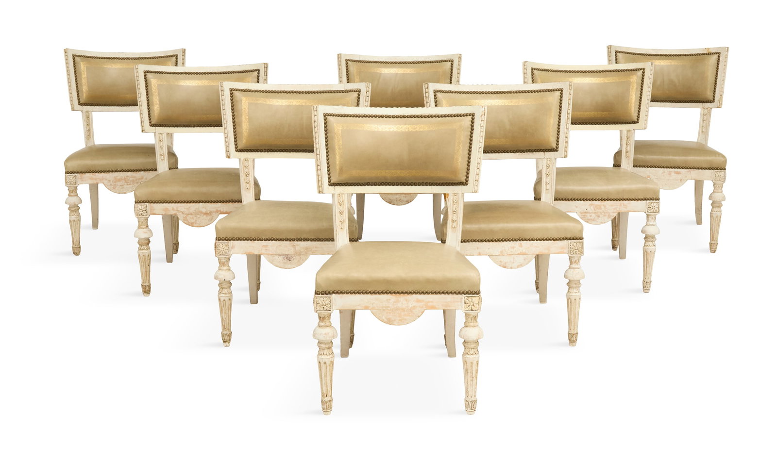 Eight Gustavian Leather-Upholstered Chairs (1 of 4)