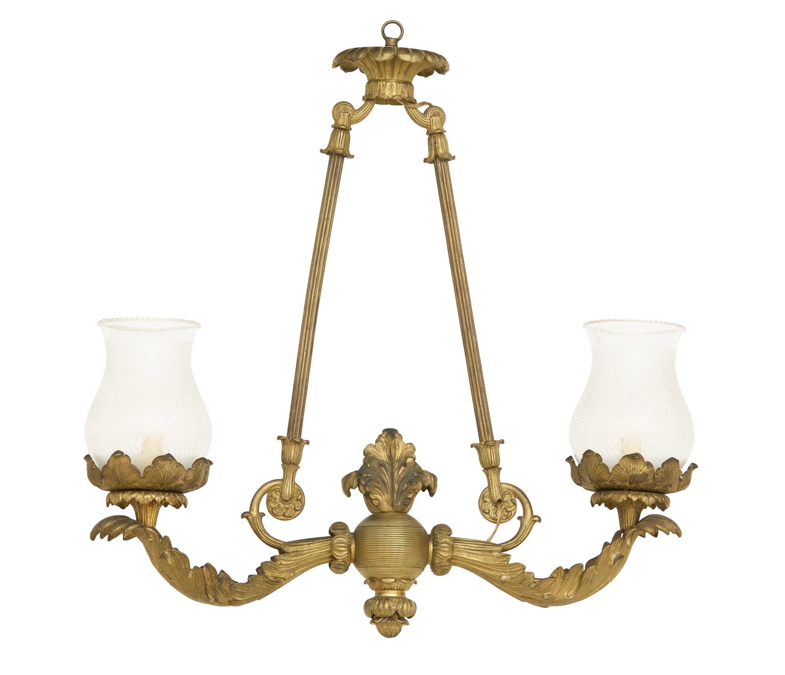 French Bronze Two-Arm Chandelier (1 of 1)