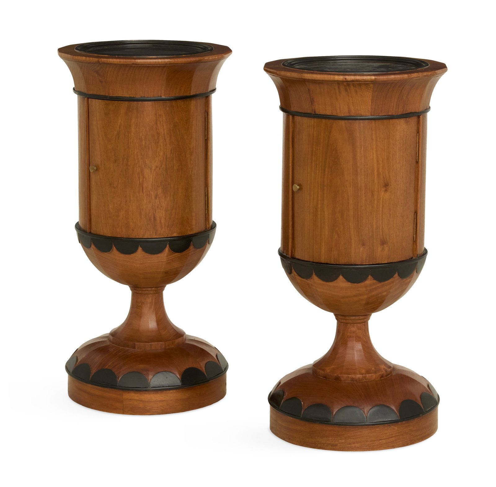 Pair of Biedermeier-Style Fruitwood Side Tables (1 of 2)