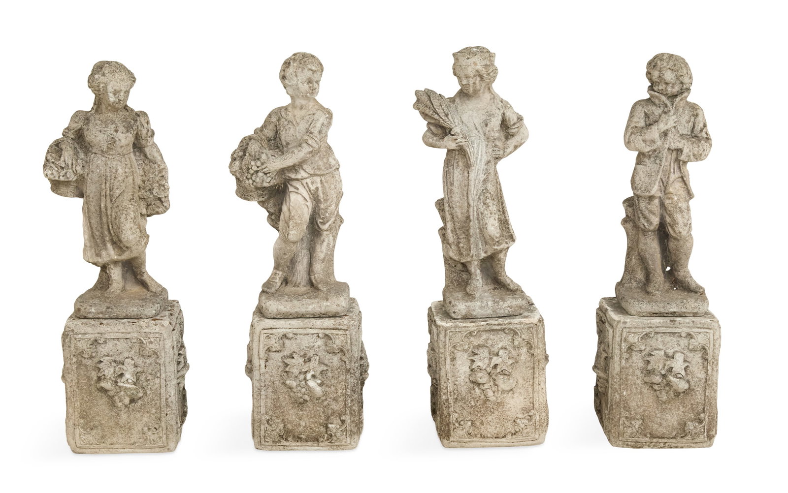 Four Cast Stone "Les Quatre Saisons" Figures (1 of 2)