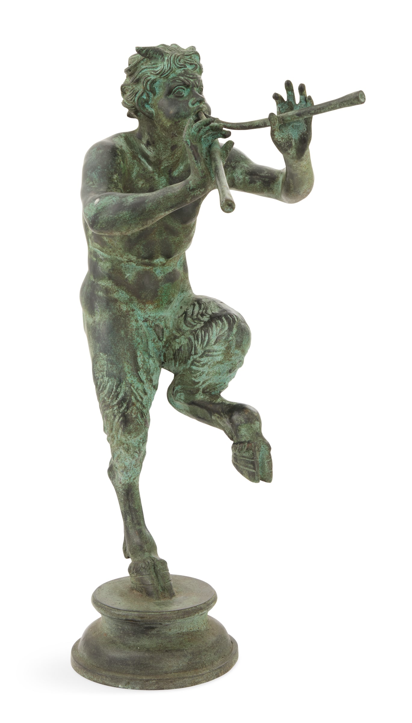 Italian Patinated Bronze Figure of a Satyr (1 of 3)