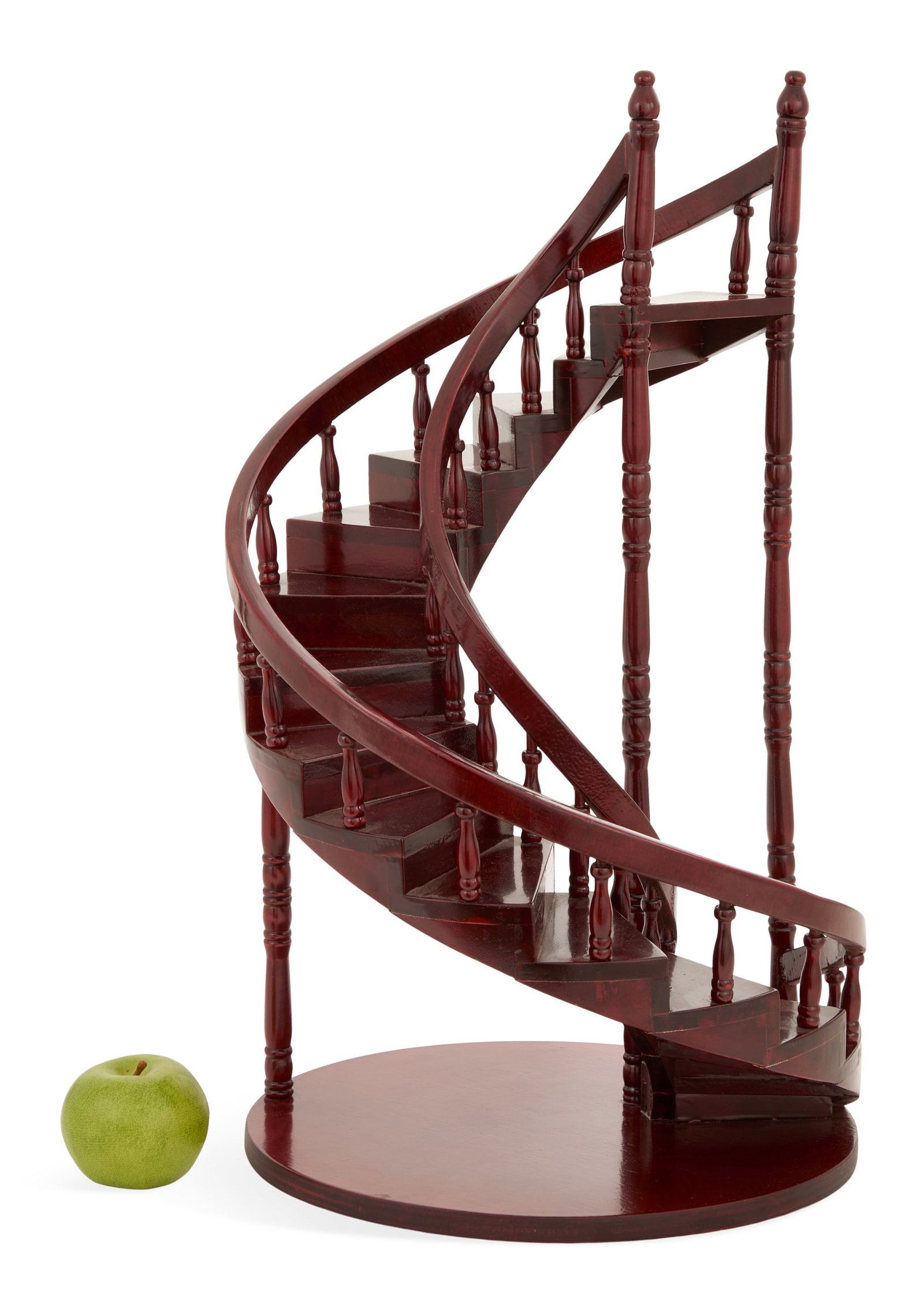 Architectural Wooden Model of a Spiral Staircase (1 of 3)