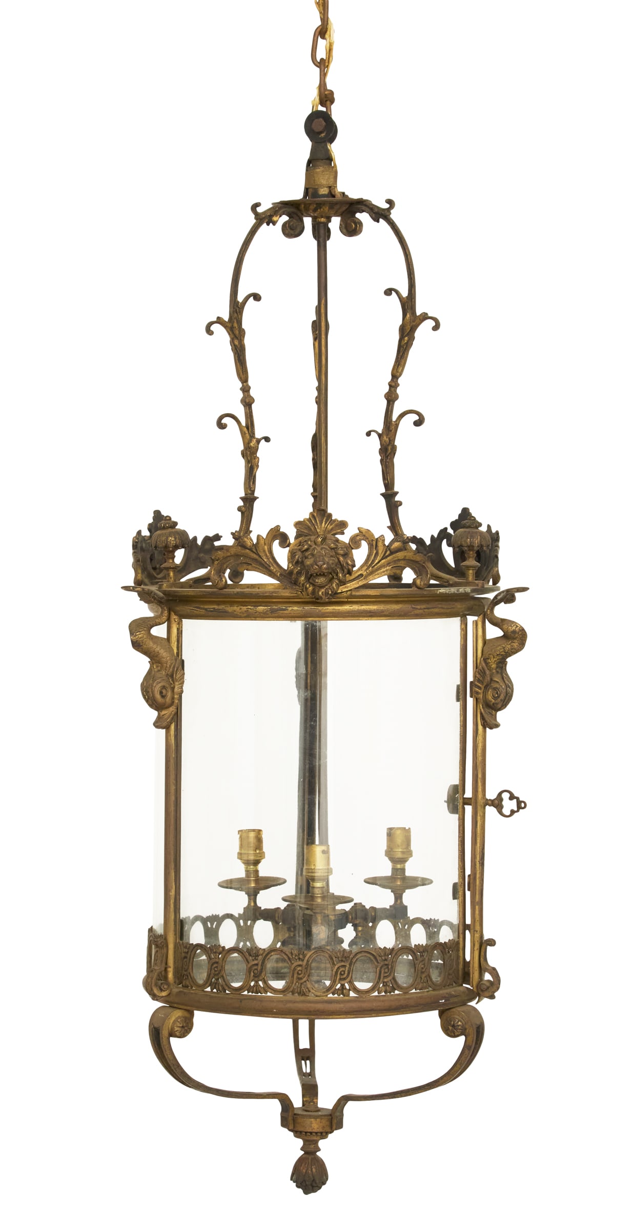 French Belle Epoque Bronze Lantern (1 of 1)