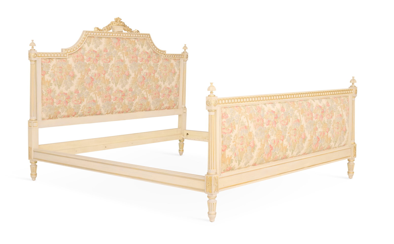 Louis XVI-Style Parcel-Gilt King-Size Bed (1 of 5)