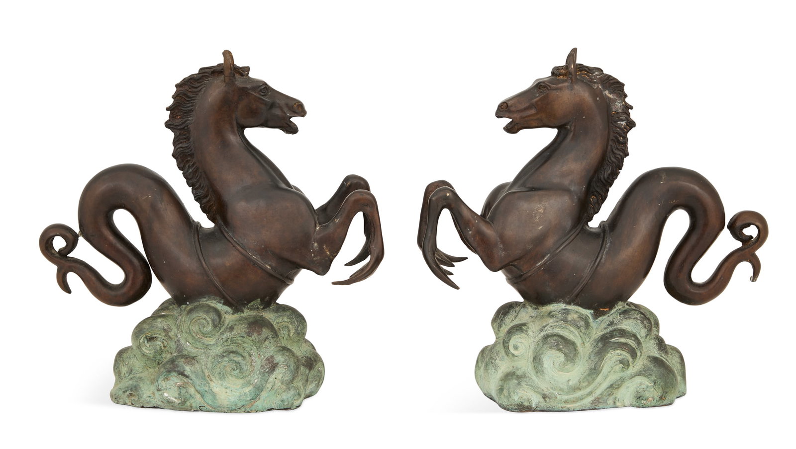 Pair of Bronze Hippocampi Figures (1 of 3)