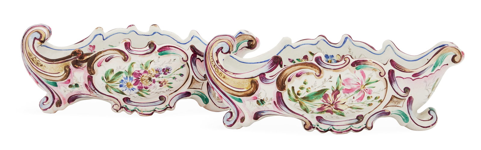 Pair of French St. Clement Faience Dishes (1 of 4)