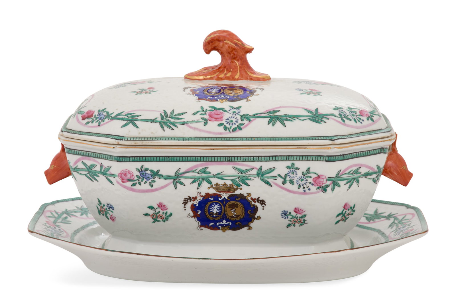 Chinese Export Porcelain Tureen and Platter (1 of 3)