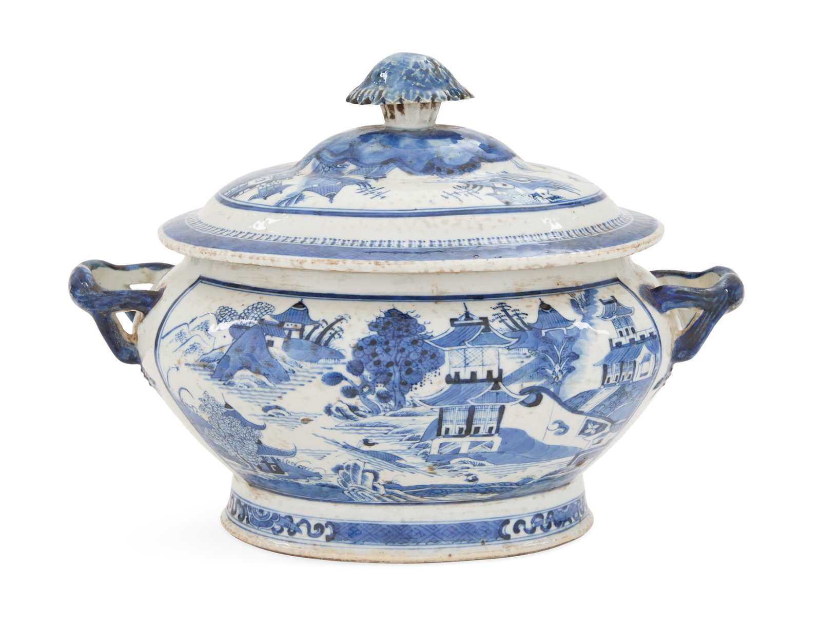 Porcelain "Nanking" Soup Tureen (1 of 2)