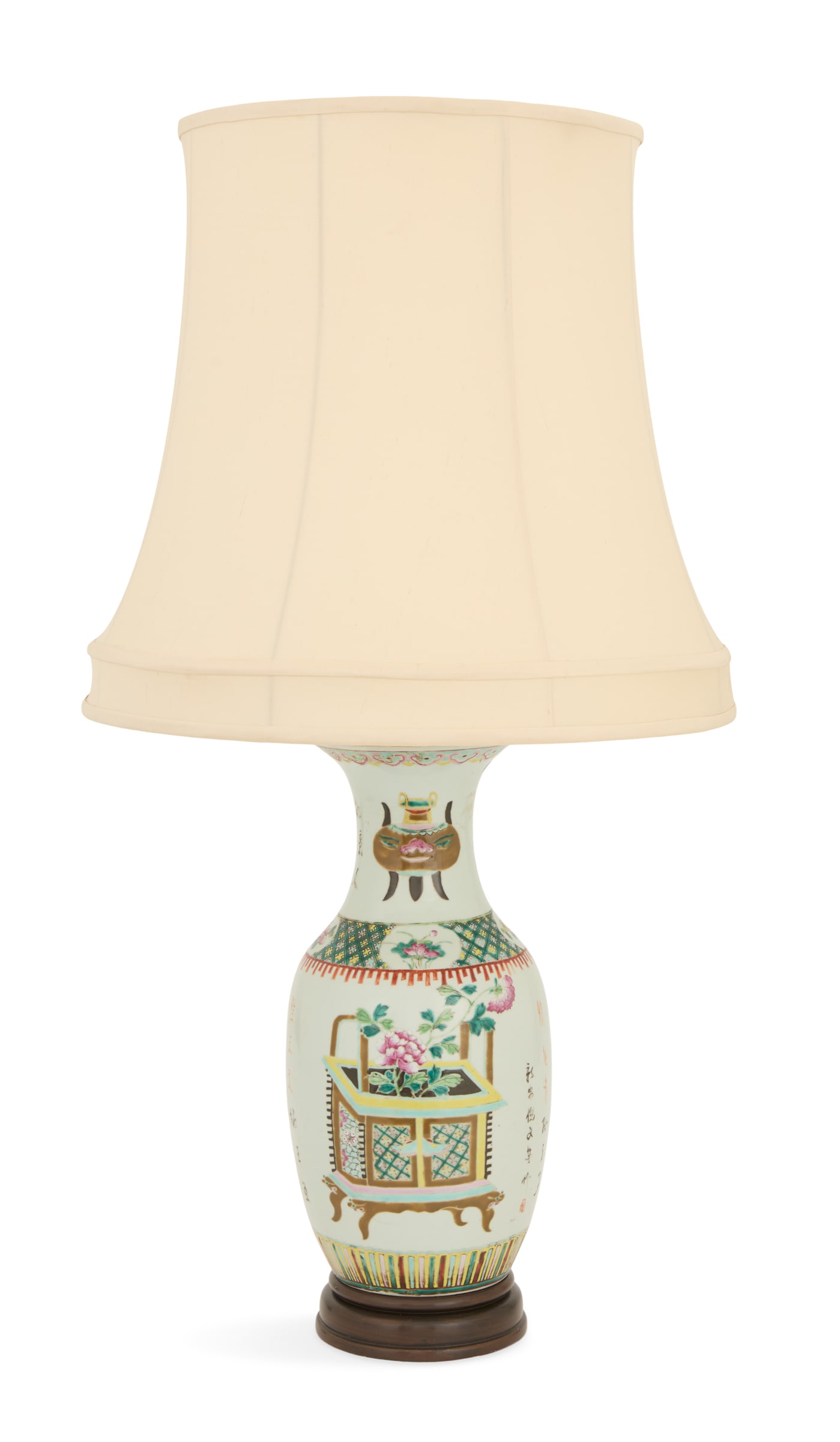 Chinese Export Porcelain Vase Lamp (1 of 3)