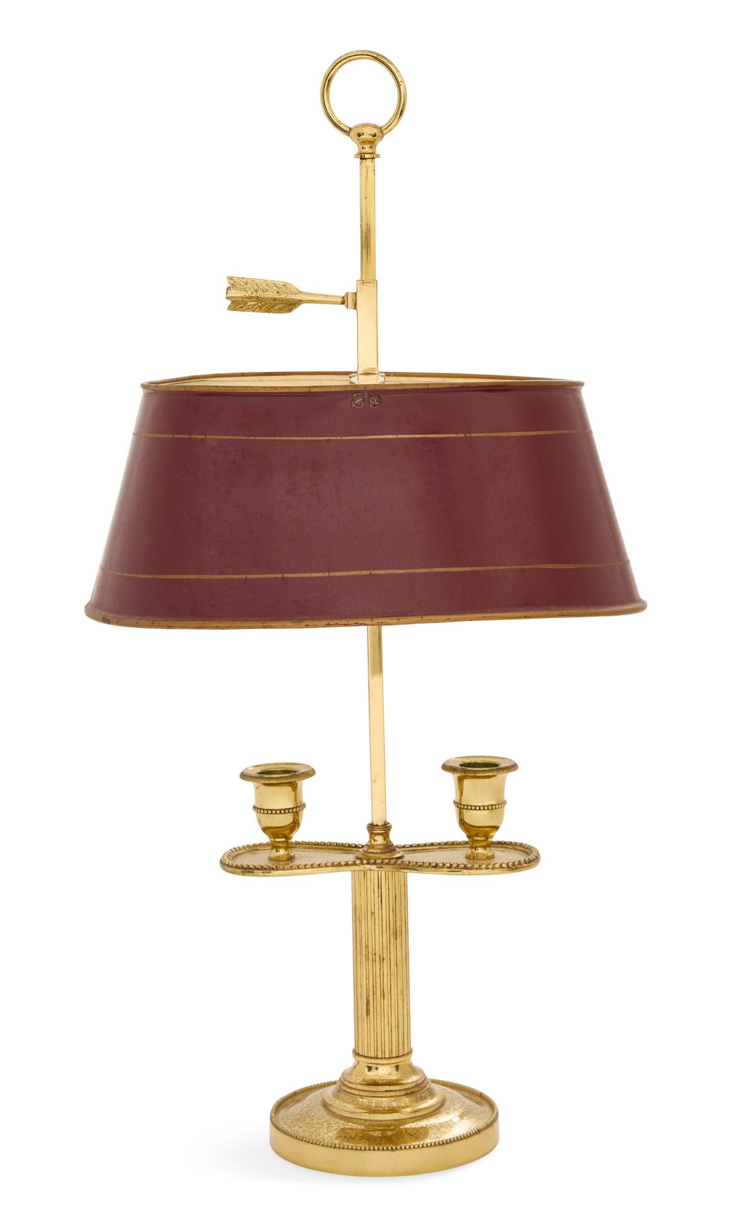 French Brass Bouillotte Lamp (1 of 2)