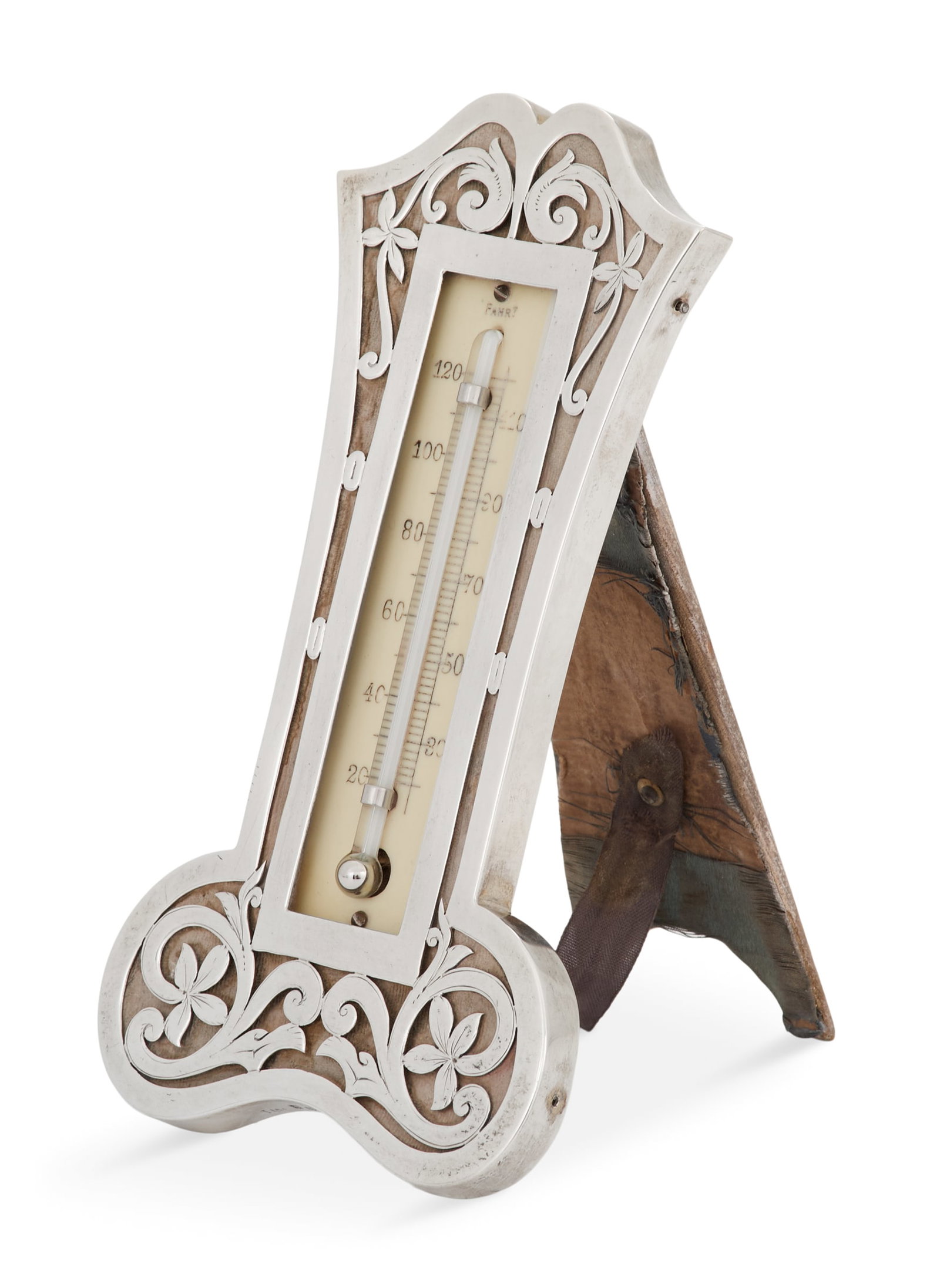Edwardian Sterling Silver Desk Thermometer (1 of 4)