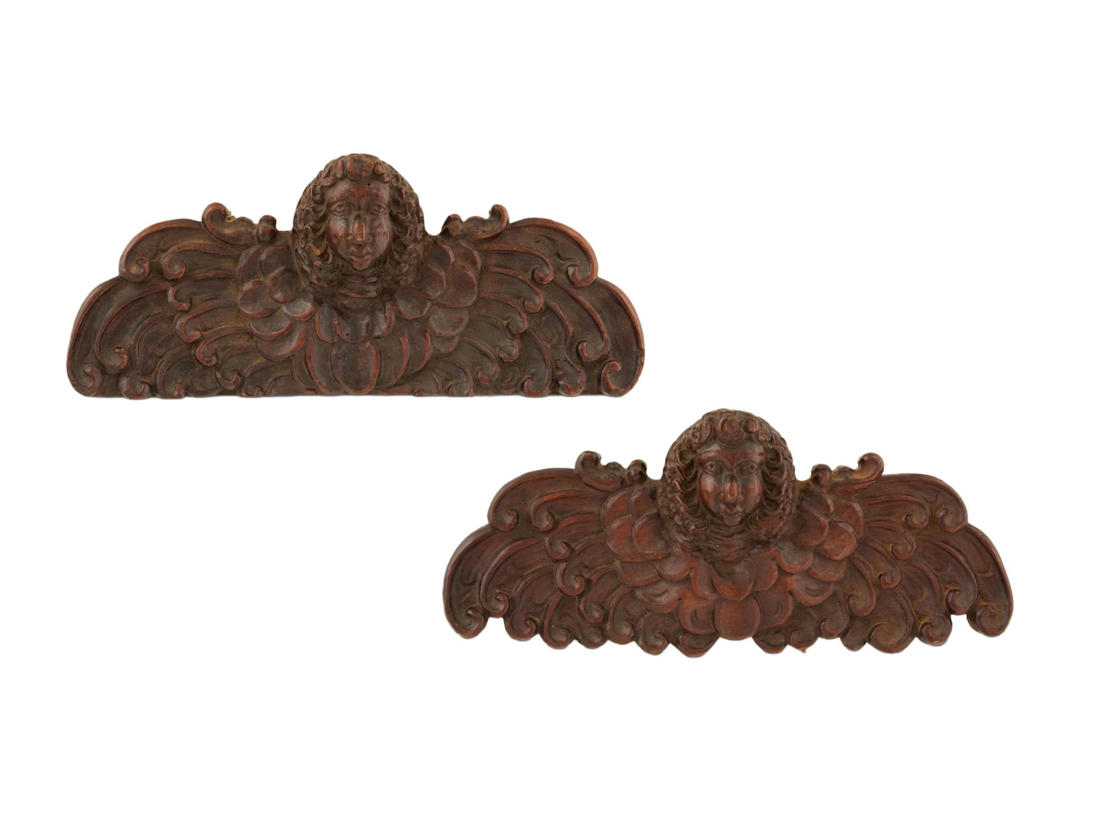 Pair of Italian Mahogany Plaques (1 of 5)