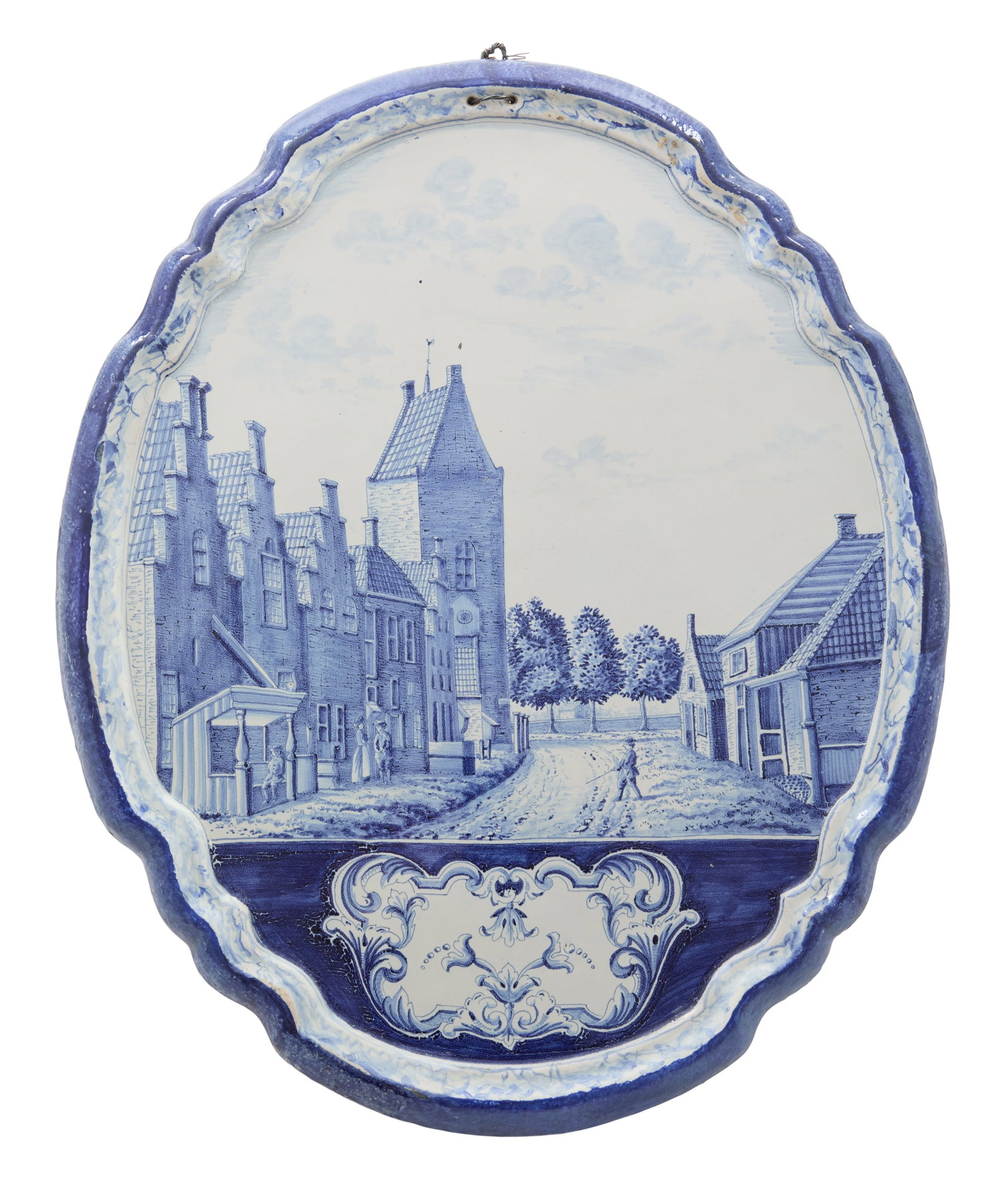 Large Dutch Blue-and-White Delftware Plaque (1 of 2)