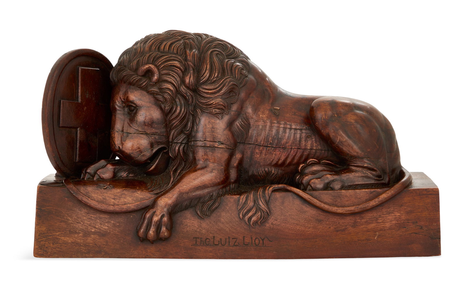 Swiss Black Forest Walnut "Lion of Lucerne" (1 of 3)