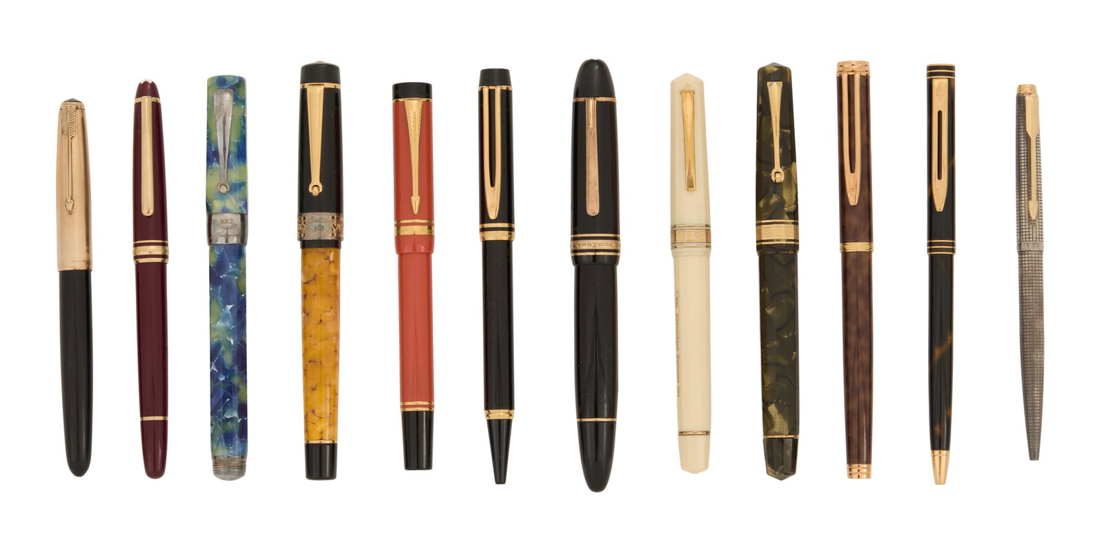 Collection of Twelve Vintage Ink Pens (1 of 1)