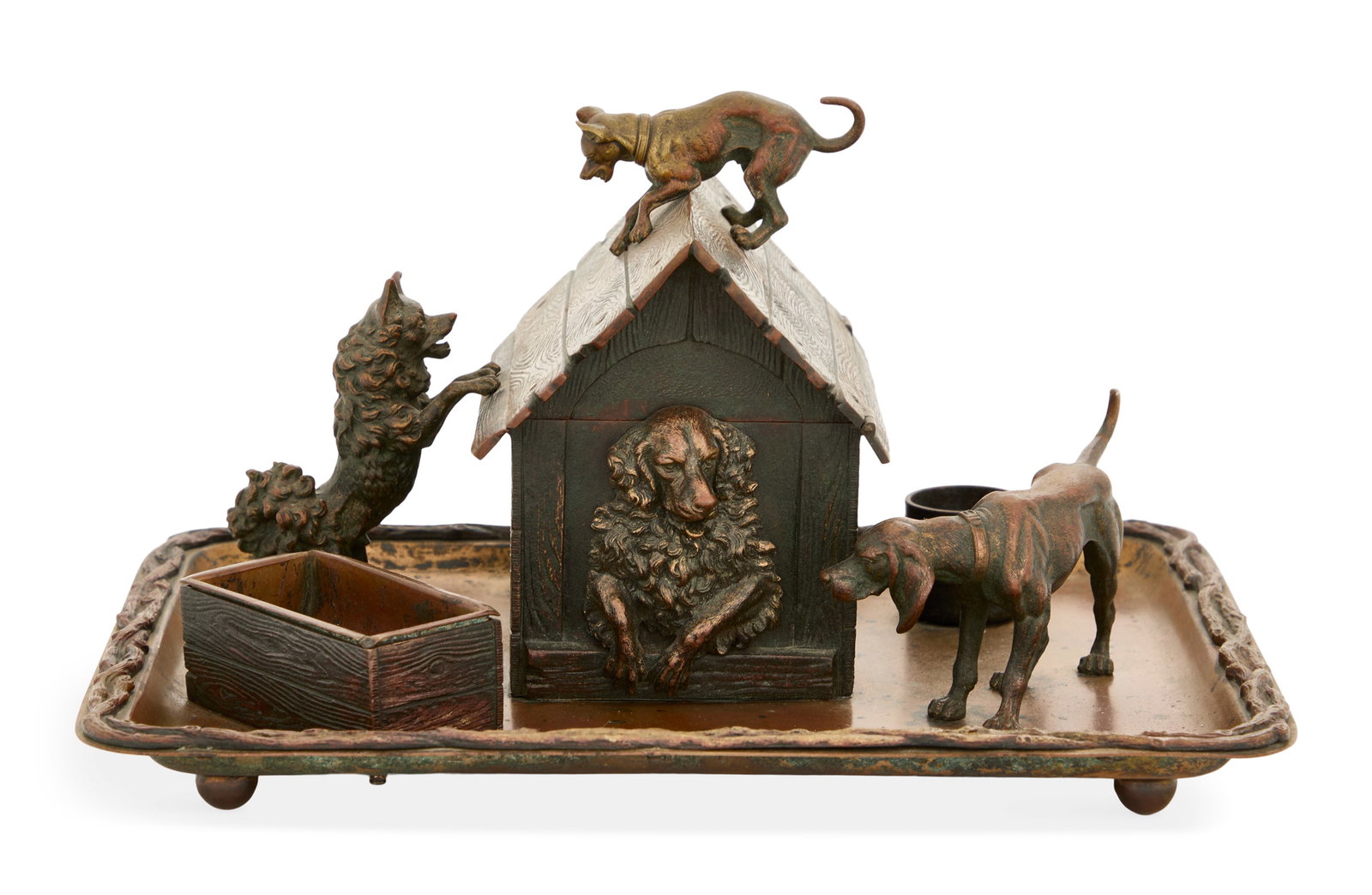 Vienna Cold-Painted Bronze Smoking Set (1 of 4)