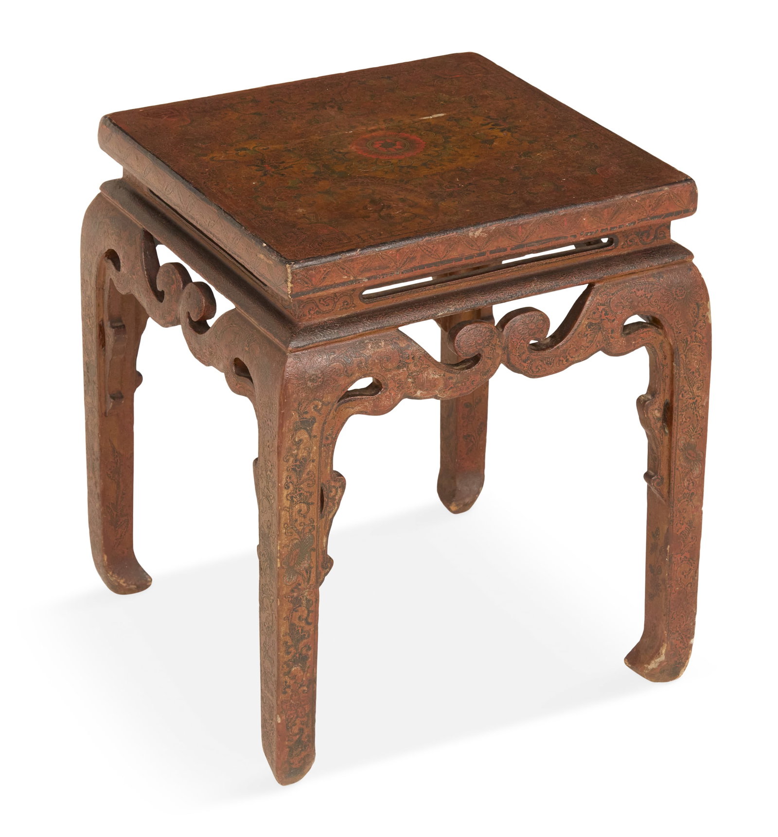Chinese Lacquered Side Table - 2