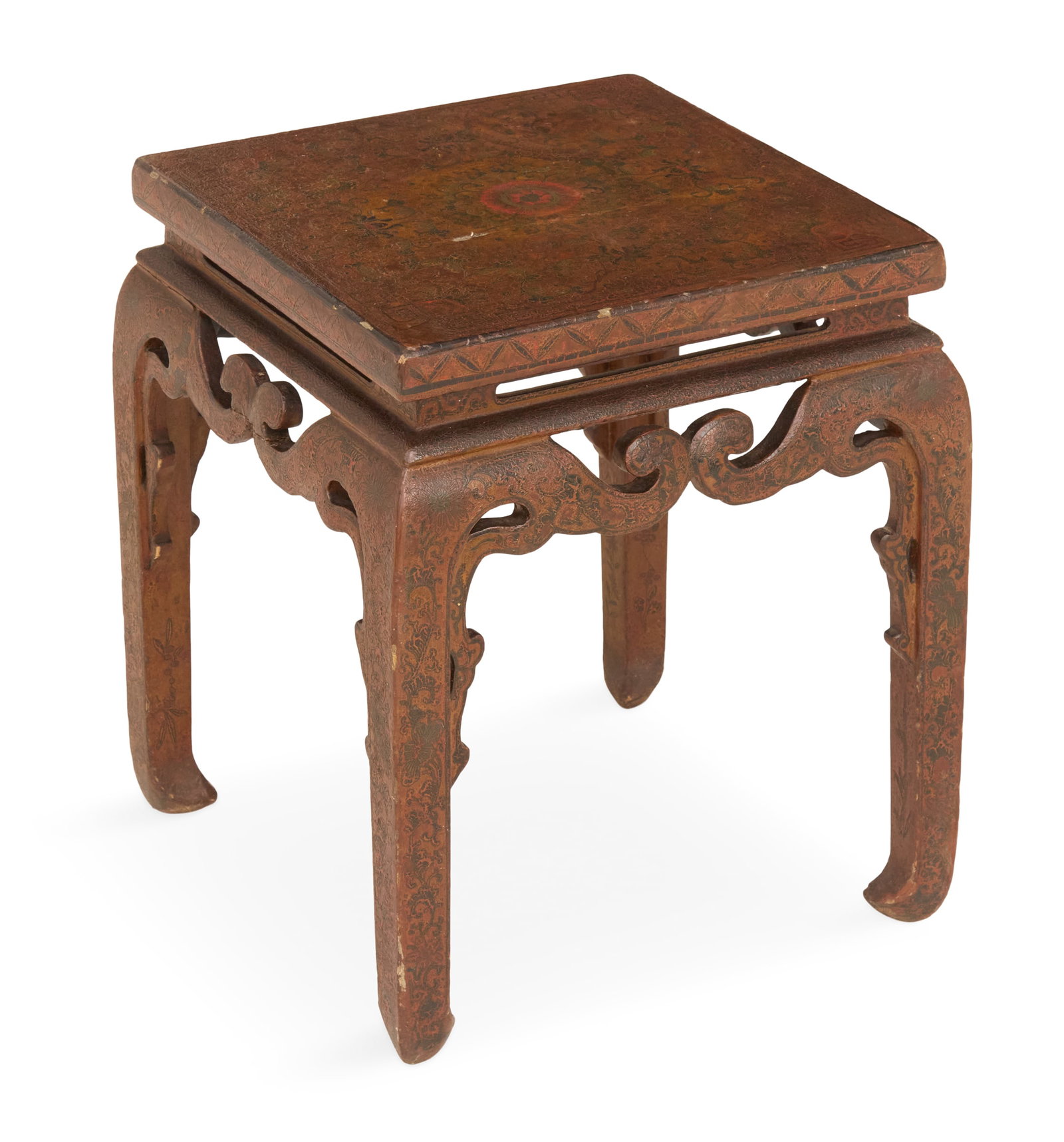 Chinese Lacquered Side Table - 3