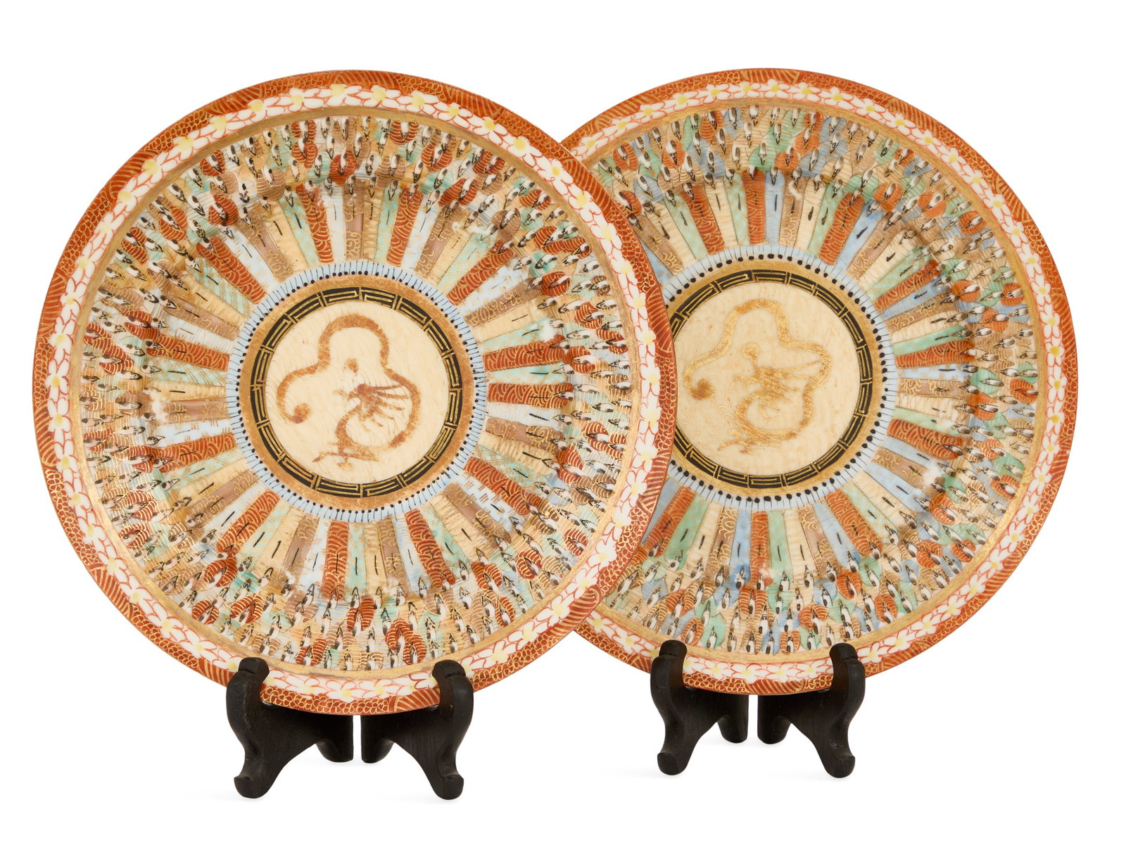 Pair of Kutani Ware Plates (1 of 4)