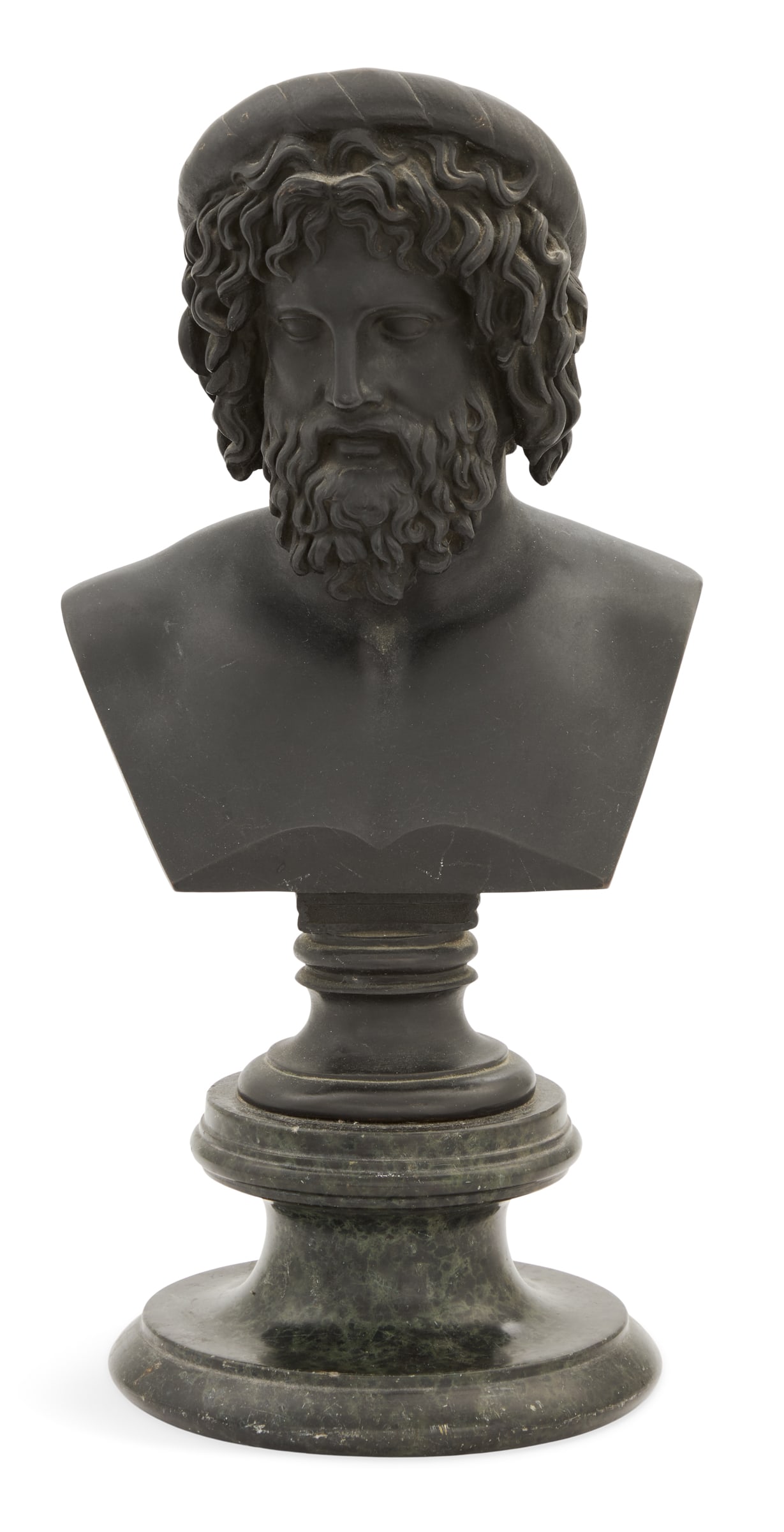 Patinated Bronze and Marble Bust of Aesculapius (1 of 2)