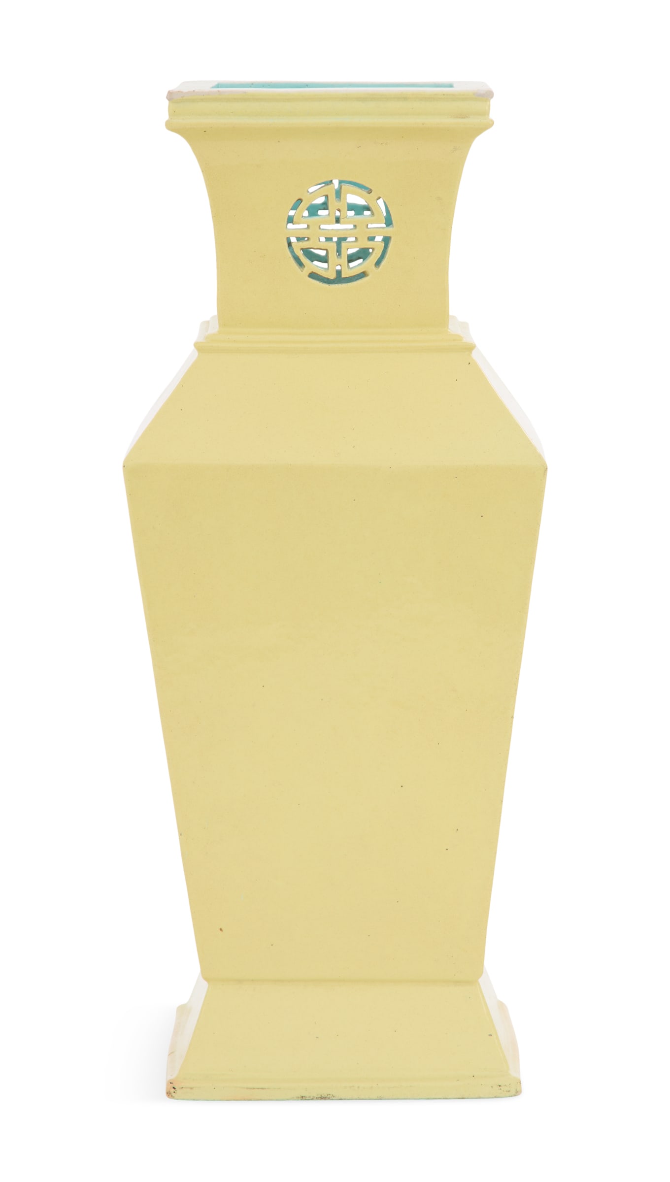 Chinese Famille Jaune Porcelain Vase (1 of 2)