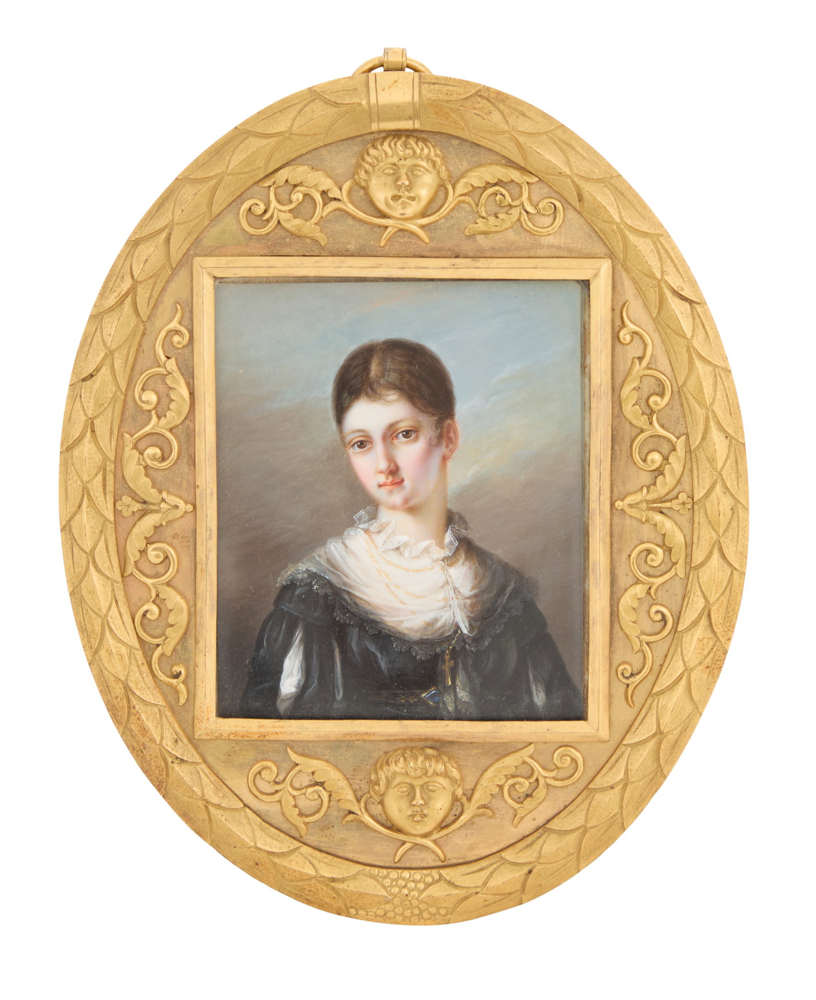 French Watercolor Miniature (1 of 2)