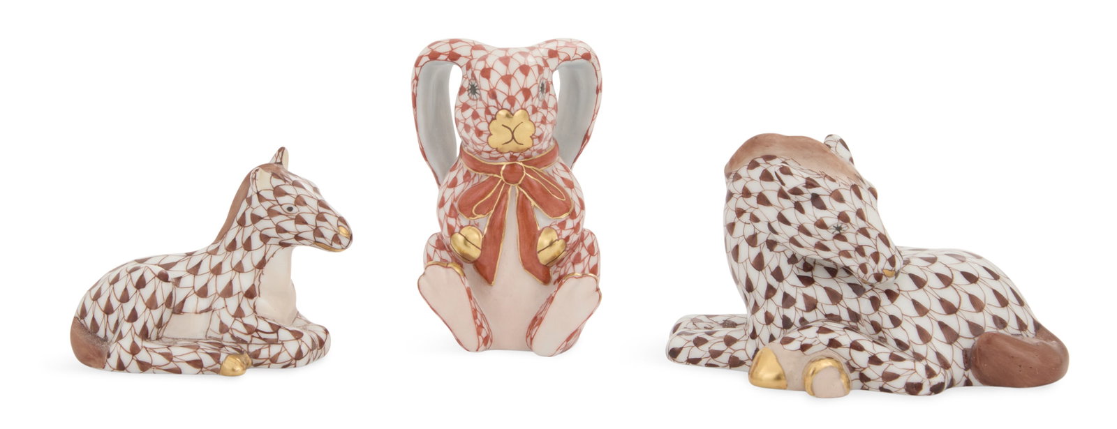 Collection of Three Herend Porcelain Figures (1 of 5)