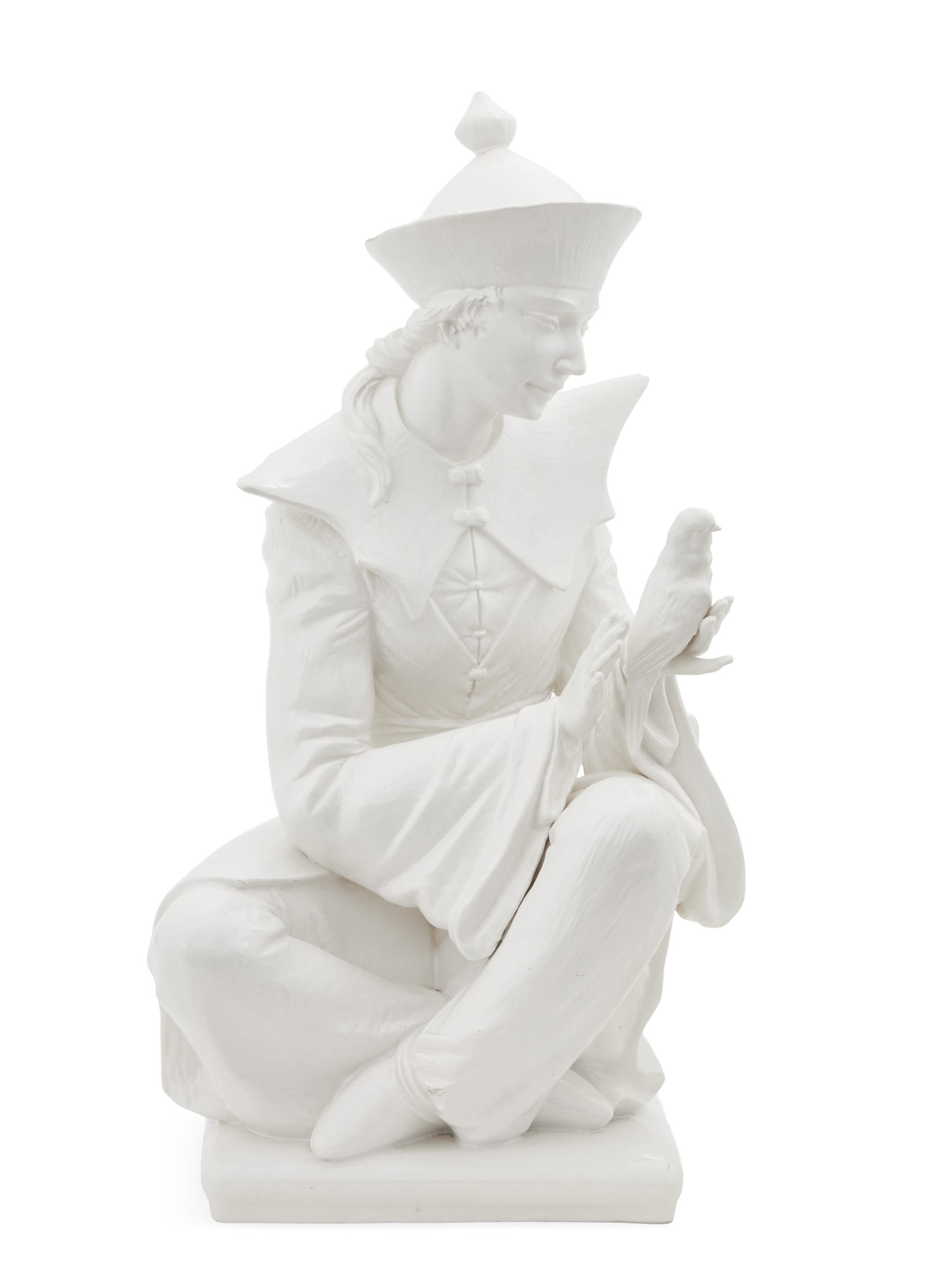Chinoiserie White Porcelain Figure (1 of 6)