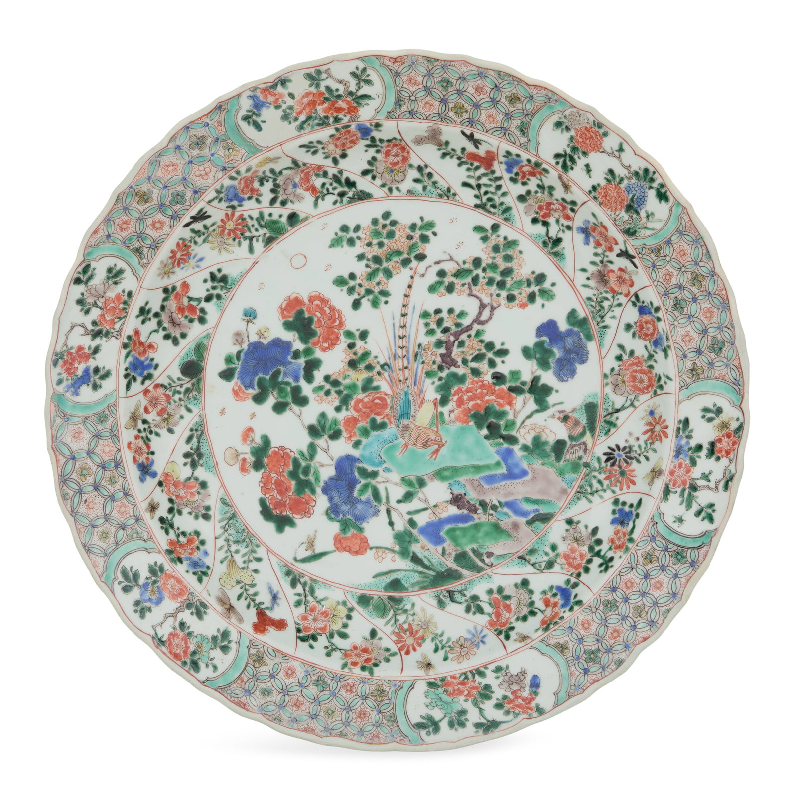 Chinese Famille Verte Porcelain Charger (1 of 2)